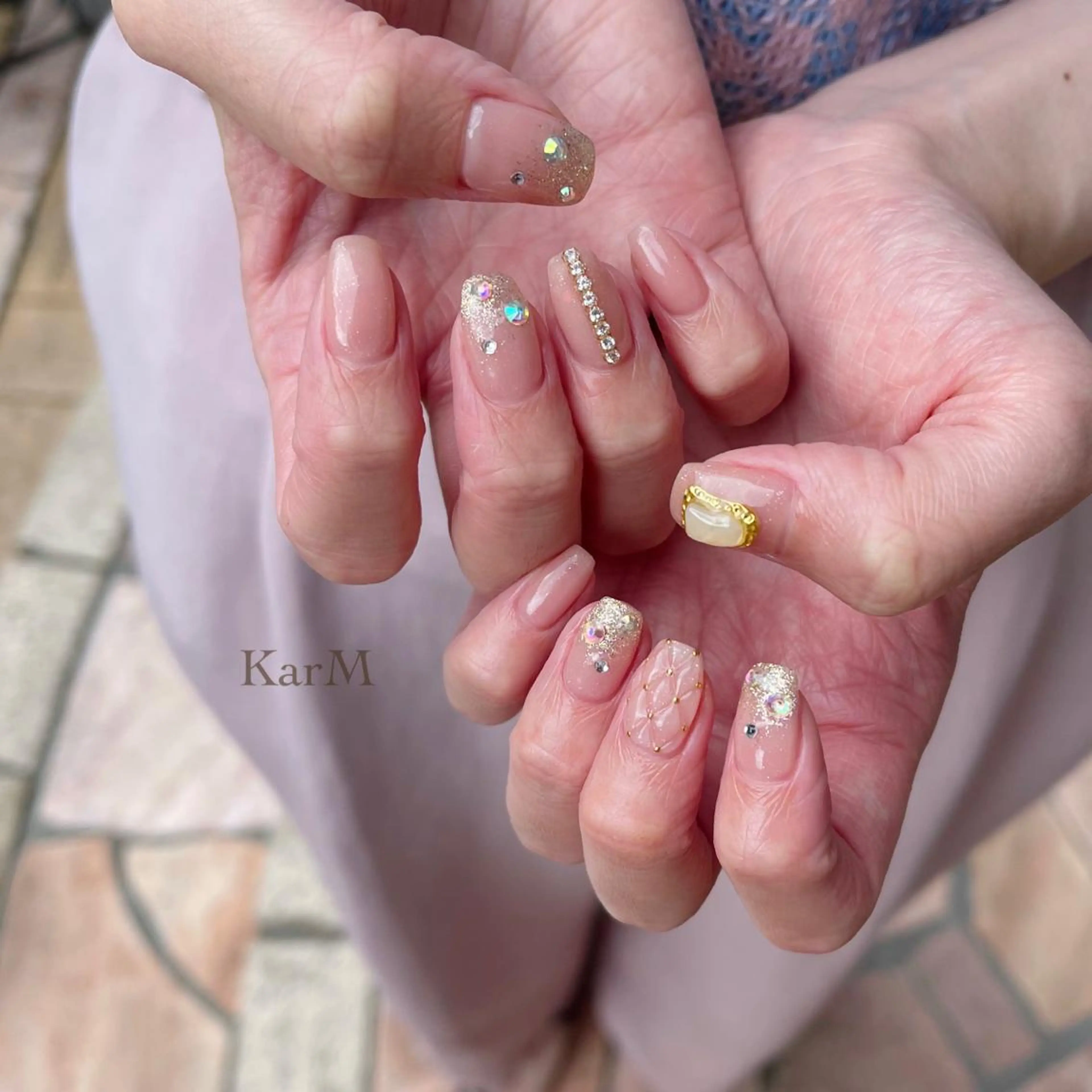 ネイル アートネイル オーロラネイル チークネイル フットネイル フレンチネイル ハンドネイル ogino karinのネイルデザイン