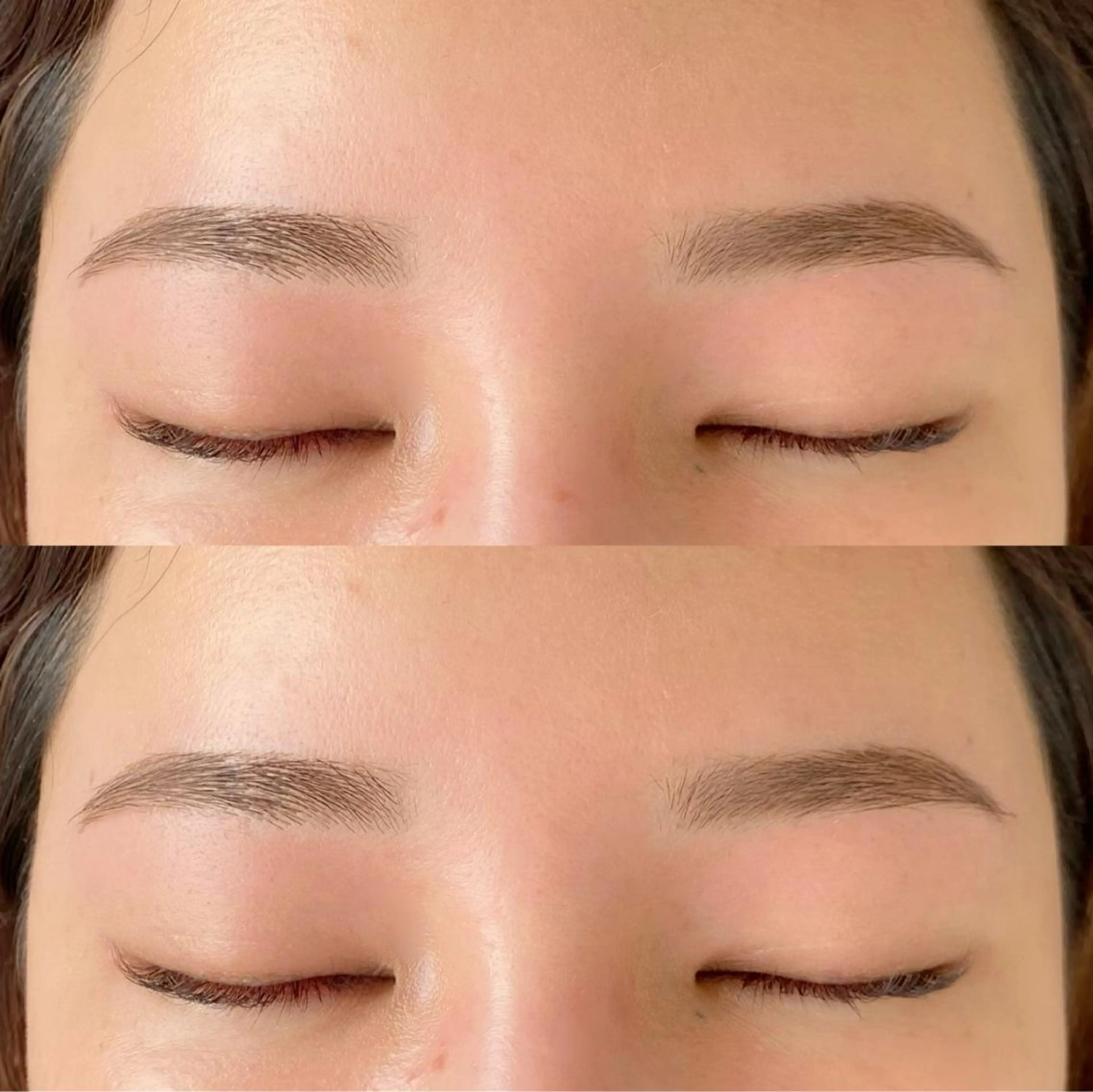 眉Wax脱毛＋仕上げメイクの写真