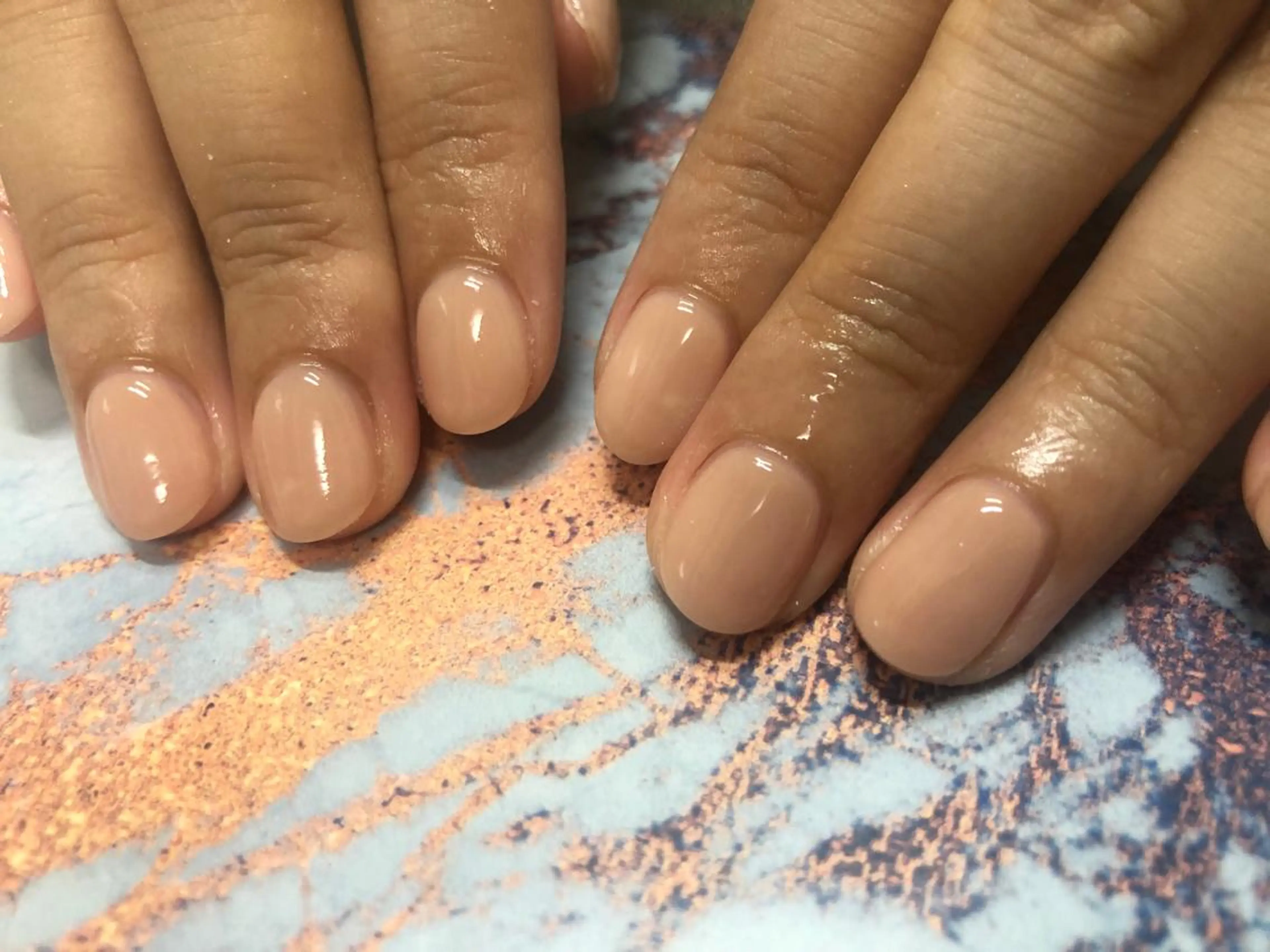 ネイル 氷ネイル・うるうるネイル ハンドネイル mogunail &blowのネイルデザイン