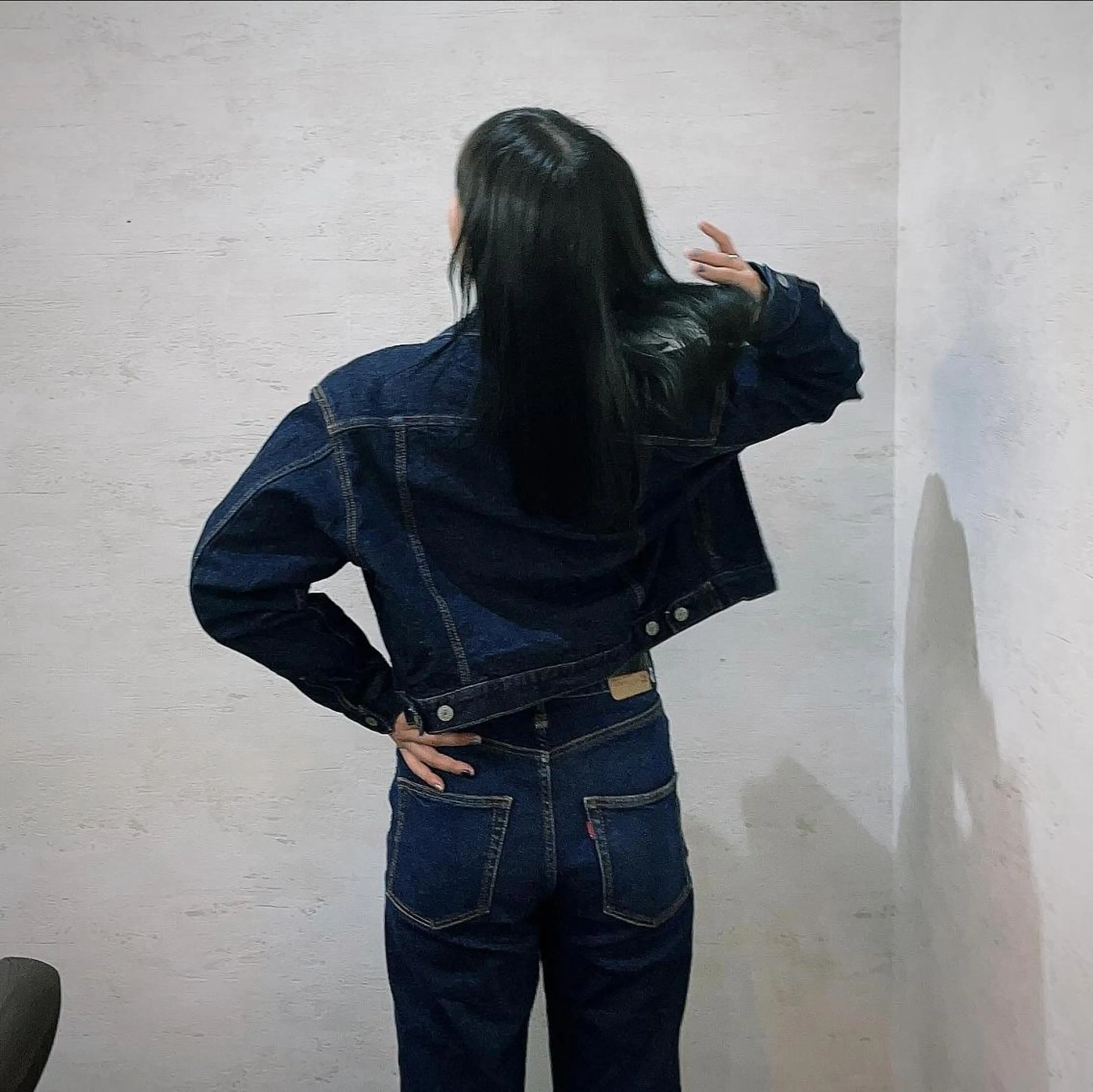 ロング カラー 黒髪 阿部 大陽のヘアスタイル