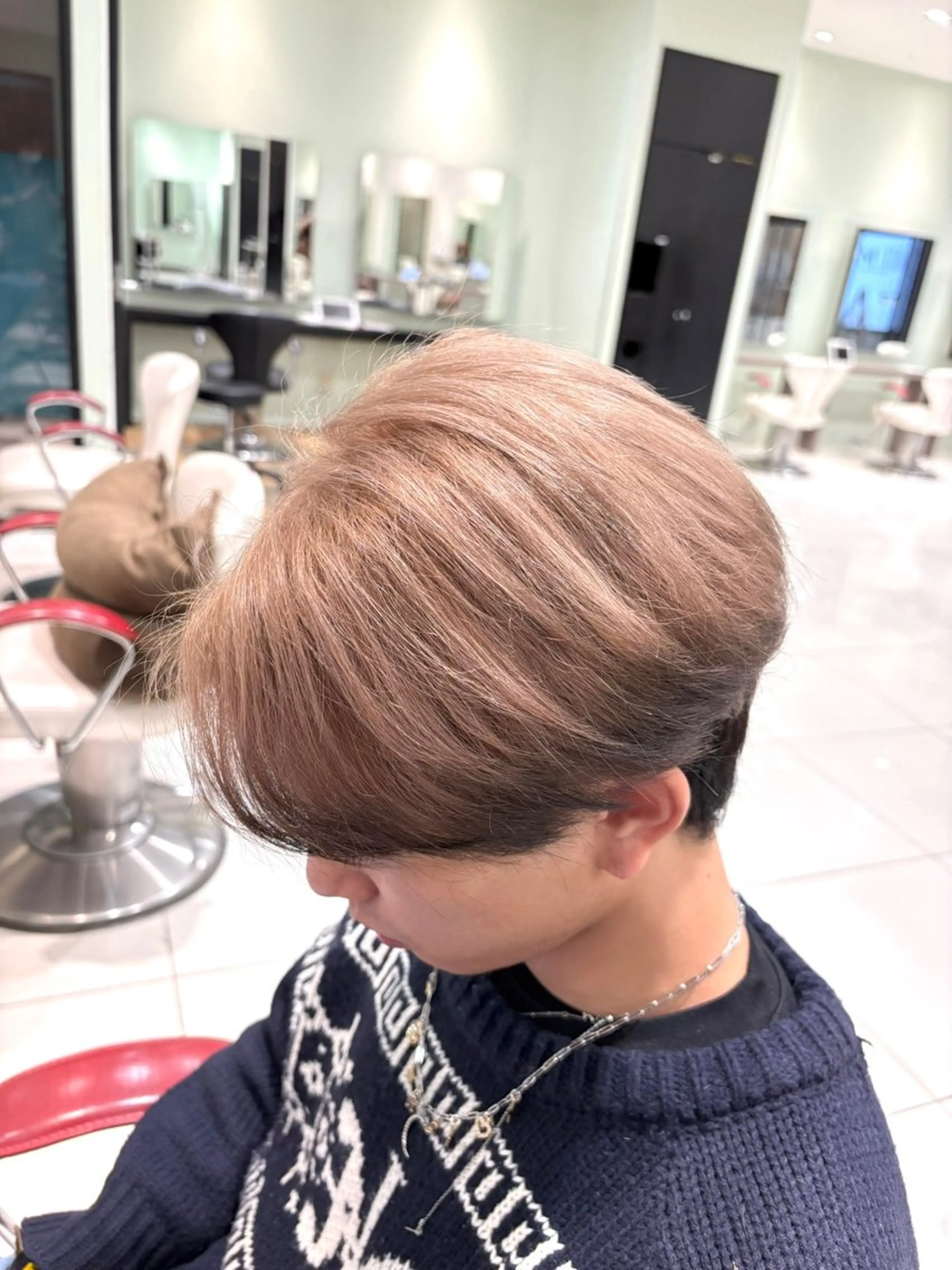 カラー メンズ ベージュカラー 黒髪 カット ヘアカラー トリートメント 駒野 晃のヘアスタイル