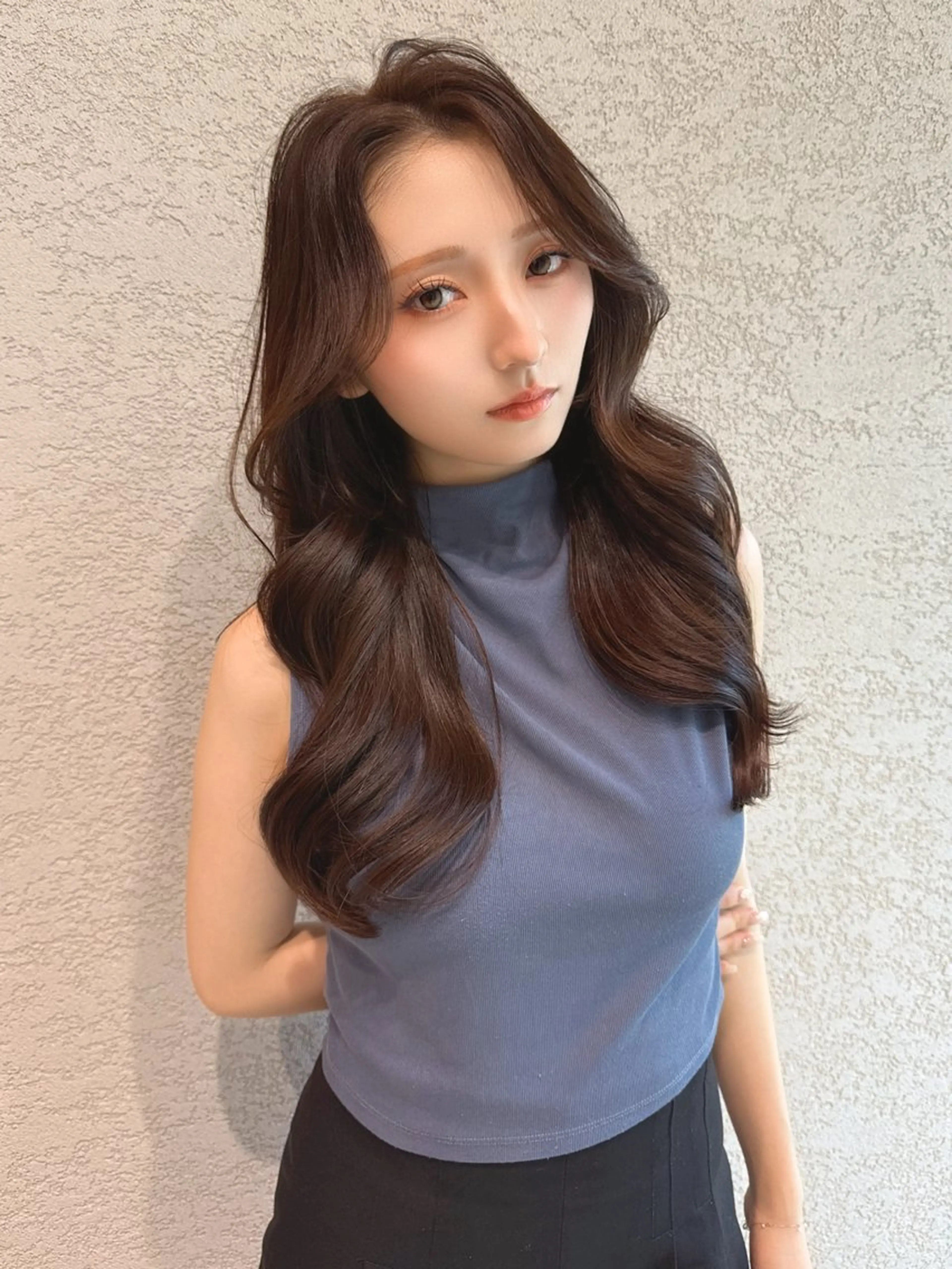 ロング カラー カット ヘアカラー トリートメント レイヤーカット/ 顔周り 五島巨幹のヘアスタイル