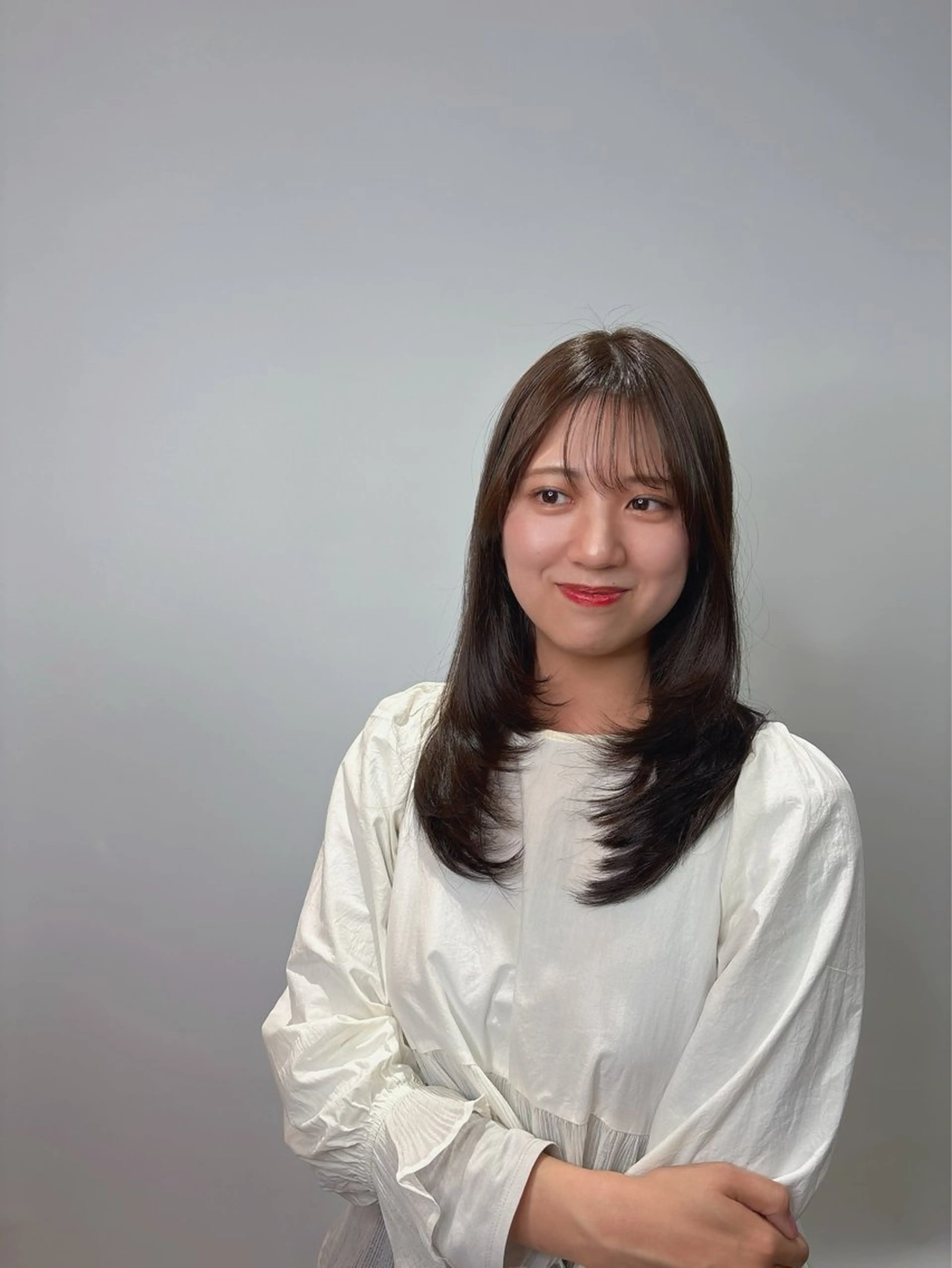 ロング カラー カット ヘアカラー トリートメント オーガニックカラー/ 髪質改善/暗髪/ボブのヘアスタイル