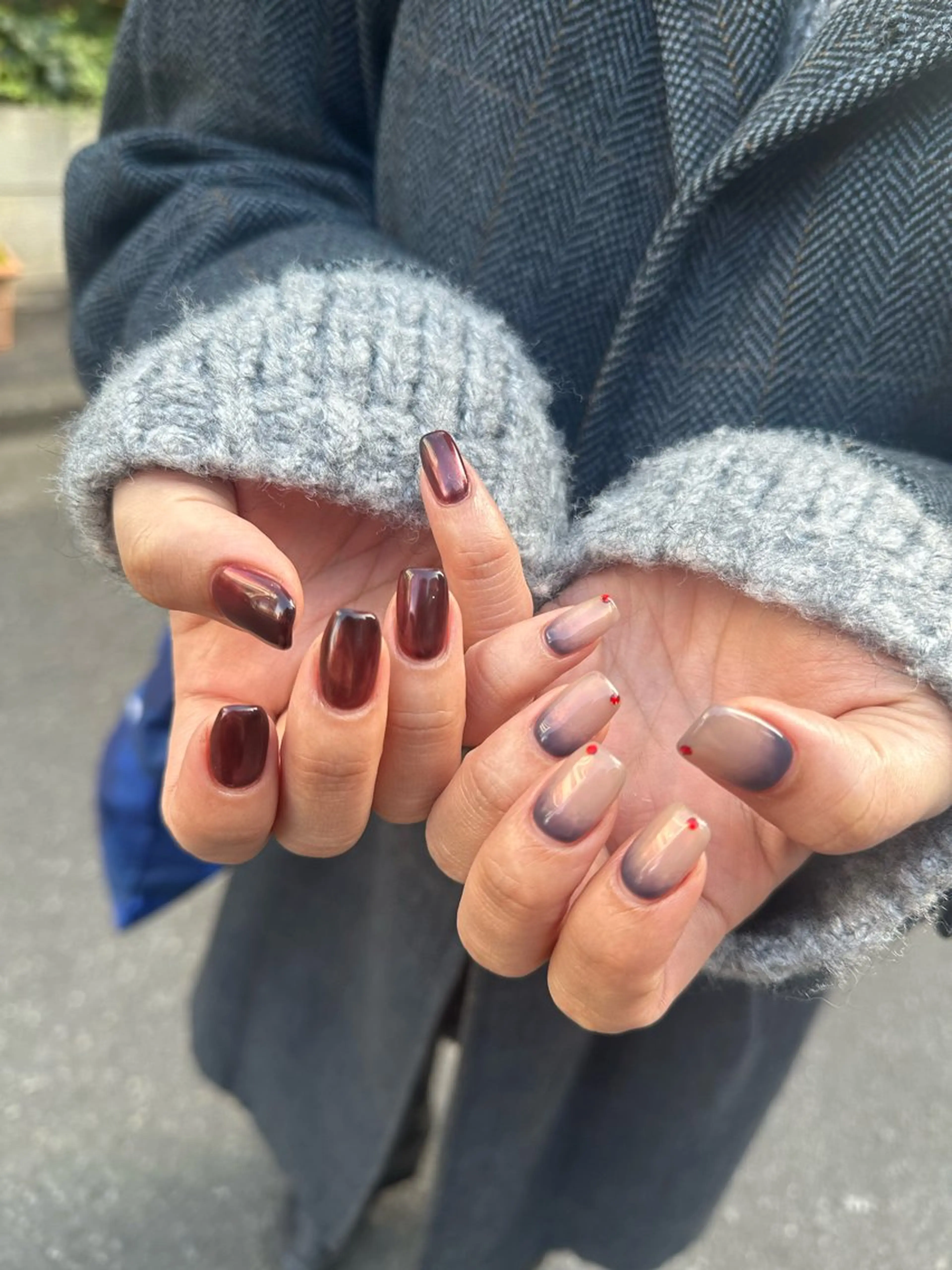 ネイル ジェルネイル 氷ネイル・うるうるネイル 韓国ネイル ラメ(グリッター) ミラーネイル ニュアンスネイル 💅🏻yuuiのネイルデザイン