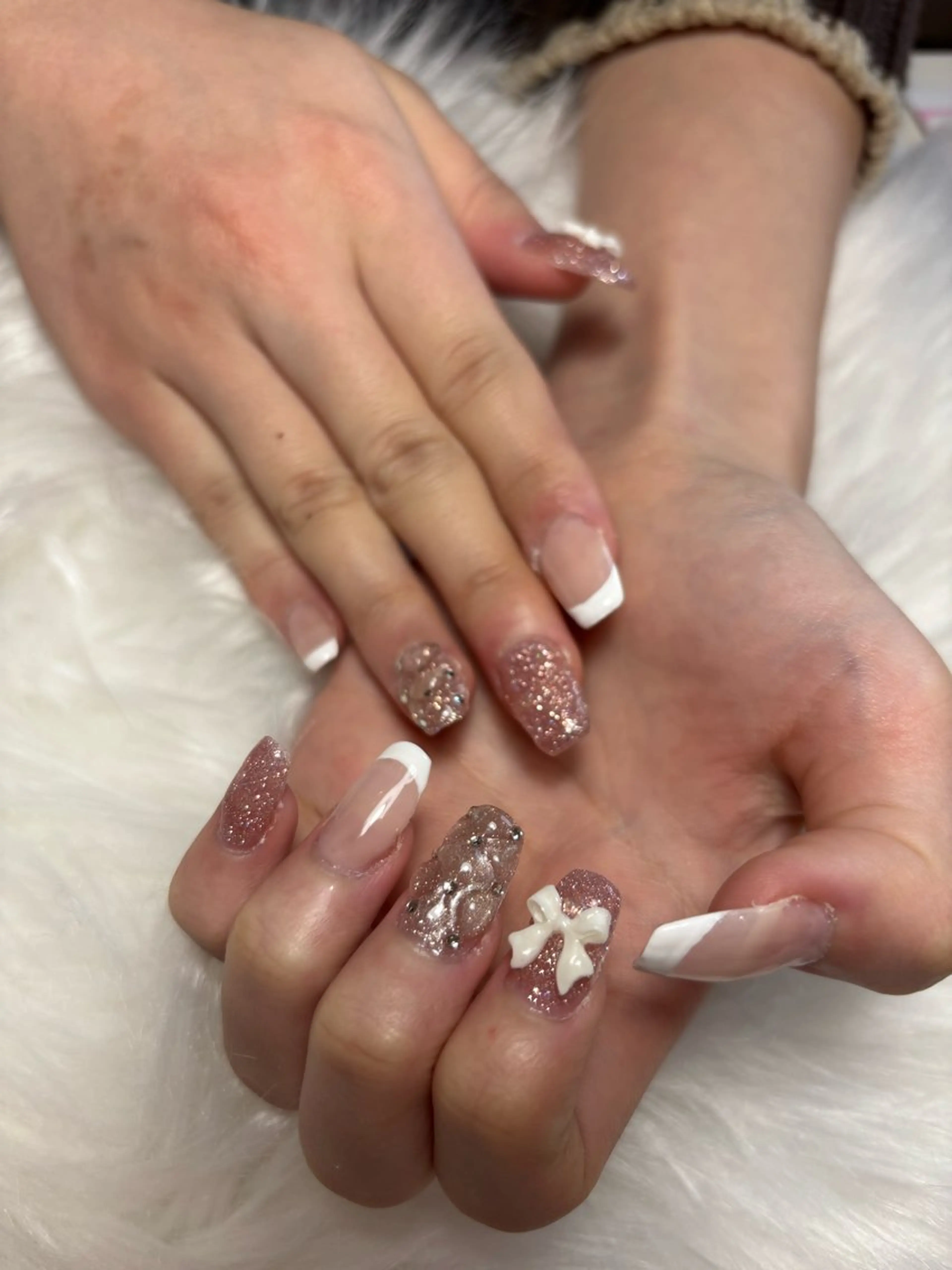 ネイル 長さ出し 持ち込み nailsalon VENUSのネイルデザイン