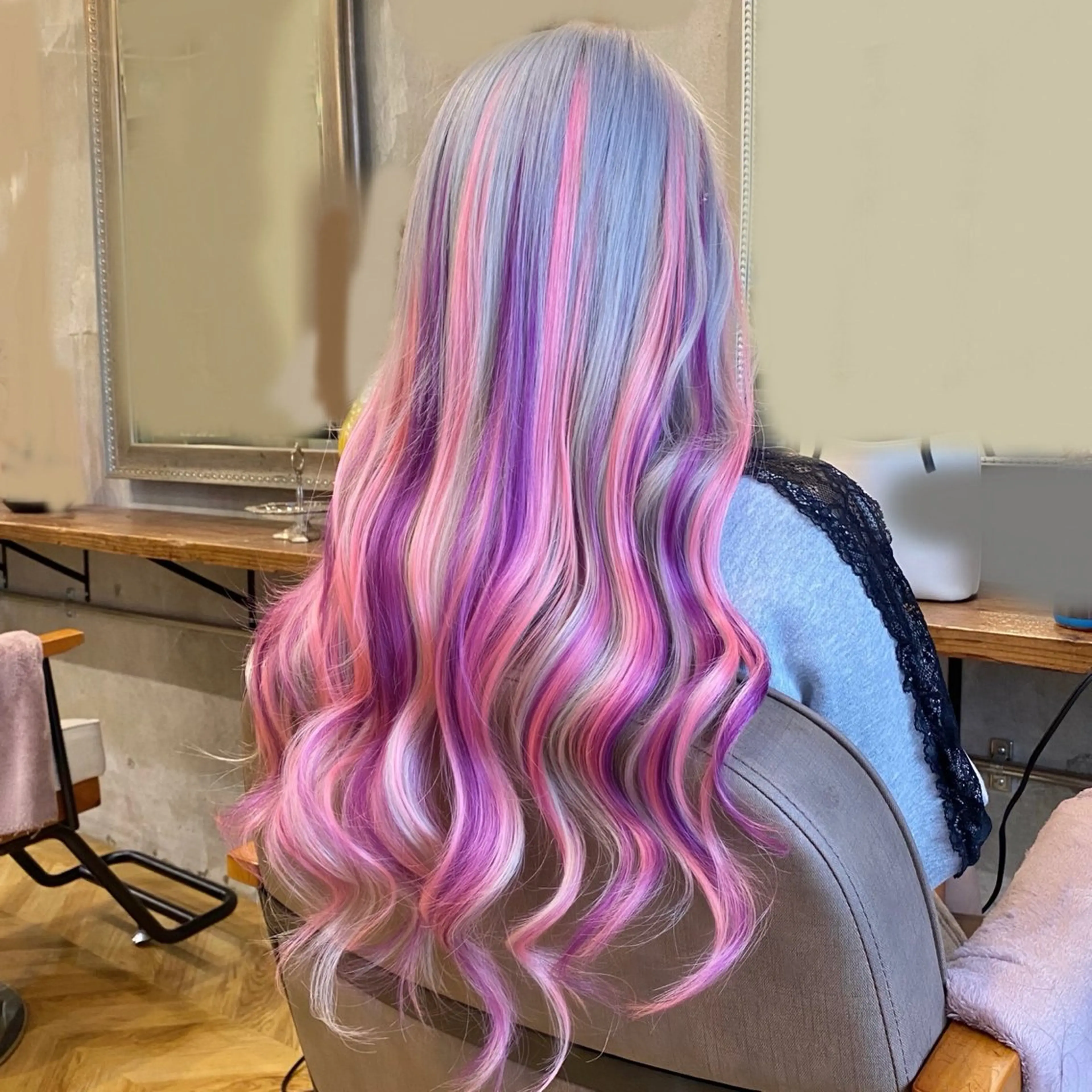 ロング ヘアカラー シールエクステ 🐁ONOの眉毛・アイブロウイメージ