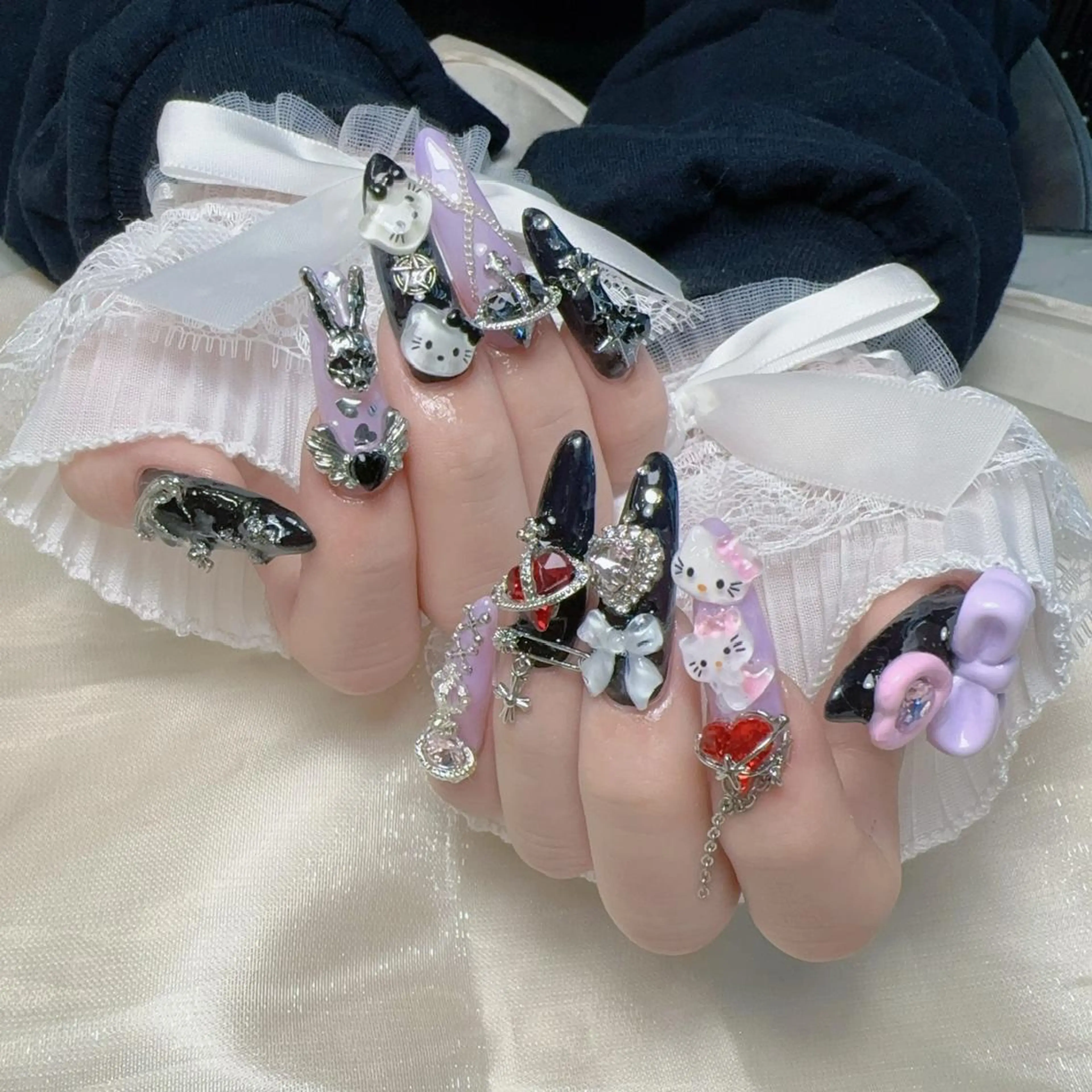 150分💝長さだし無制限ビジュースートン付け放題！店内パーツなんでも👌 ソフトジェルオフ無料🉐の写真