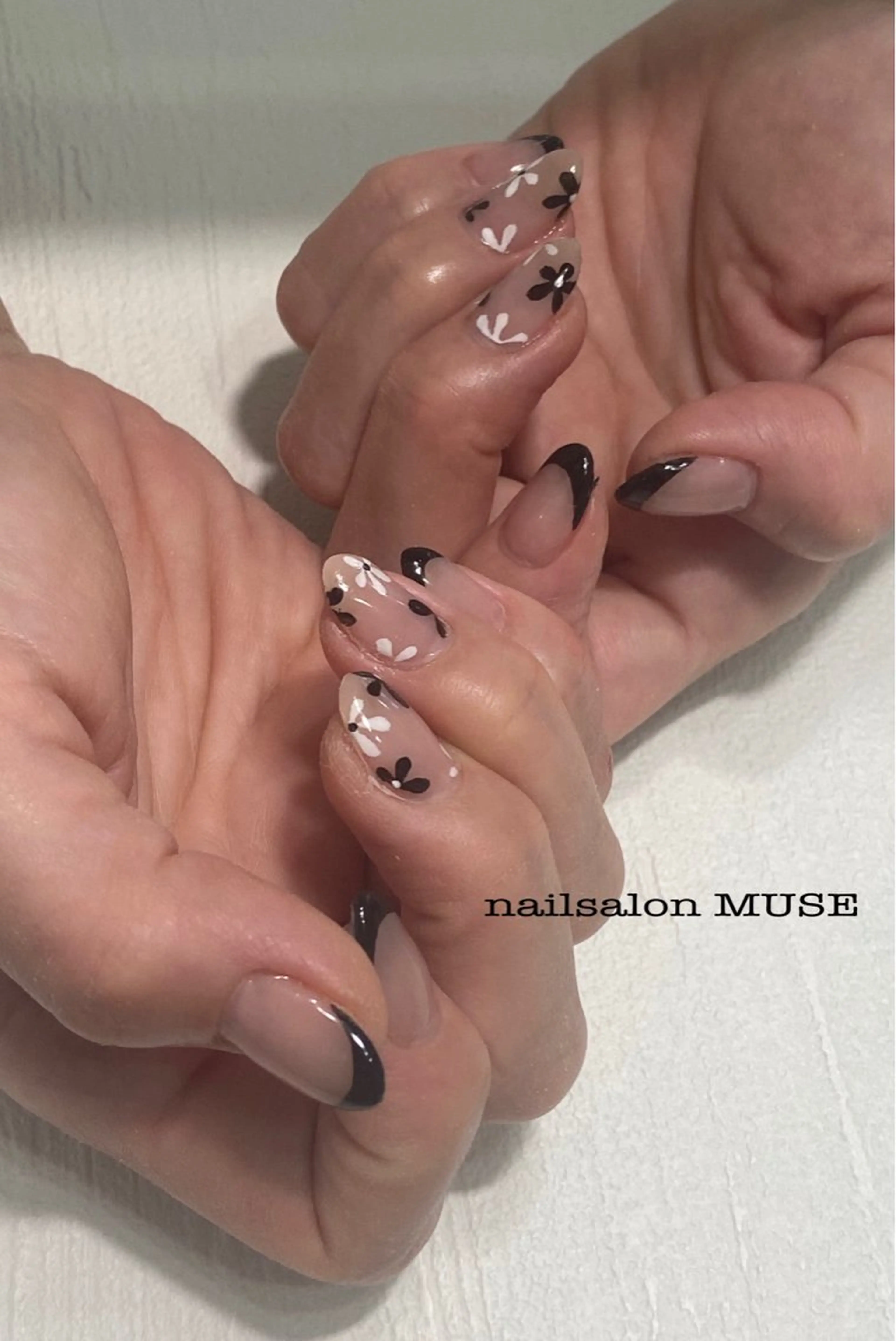 ネイル フラワーネイル フレンチネイル Nail Salon MUSEのネイルデザイン