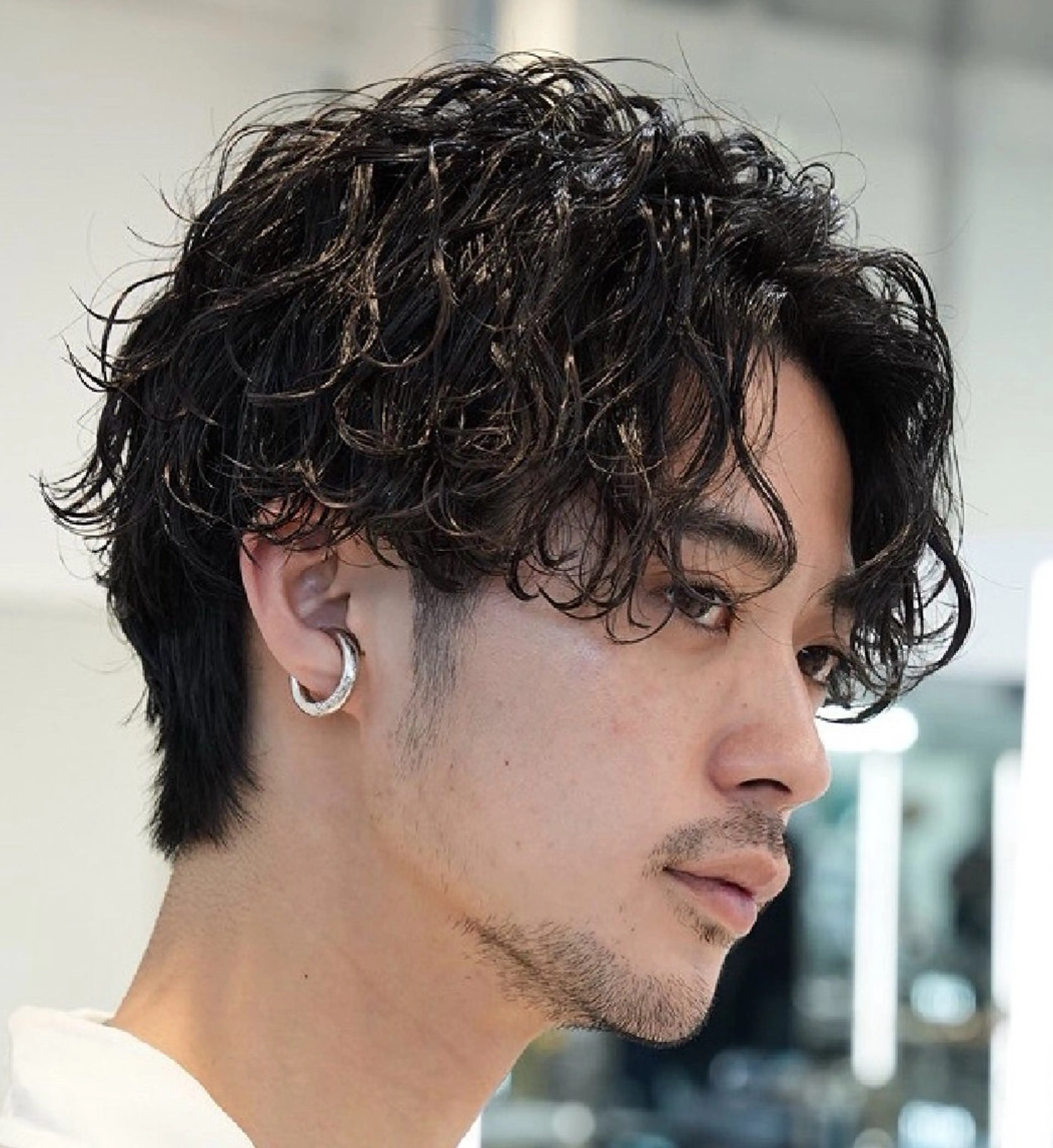 パーマ メンズ センターパート マッシュ メンズパーマ プードルパーマ メンズツイストパーマ カット パーマ トリートメント 仙台波巻きパーマ/ fifth/遠藤楓雅のヘアスタイル