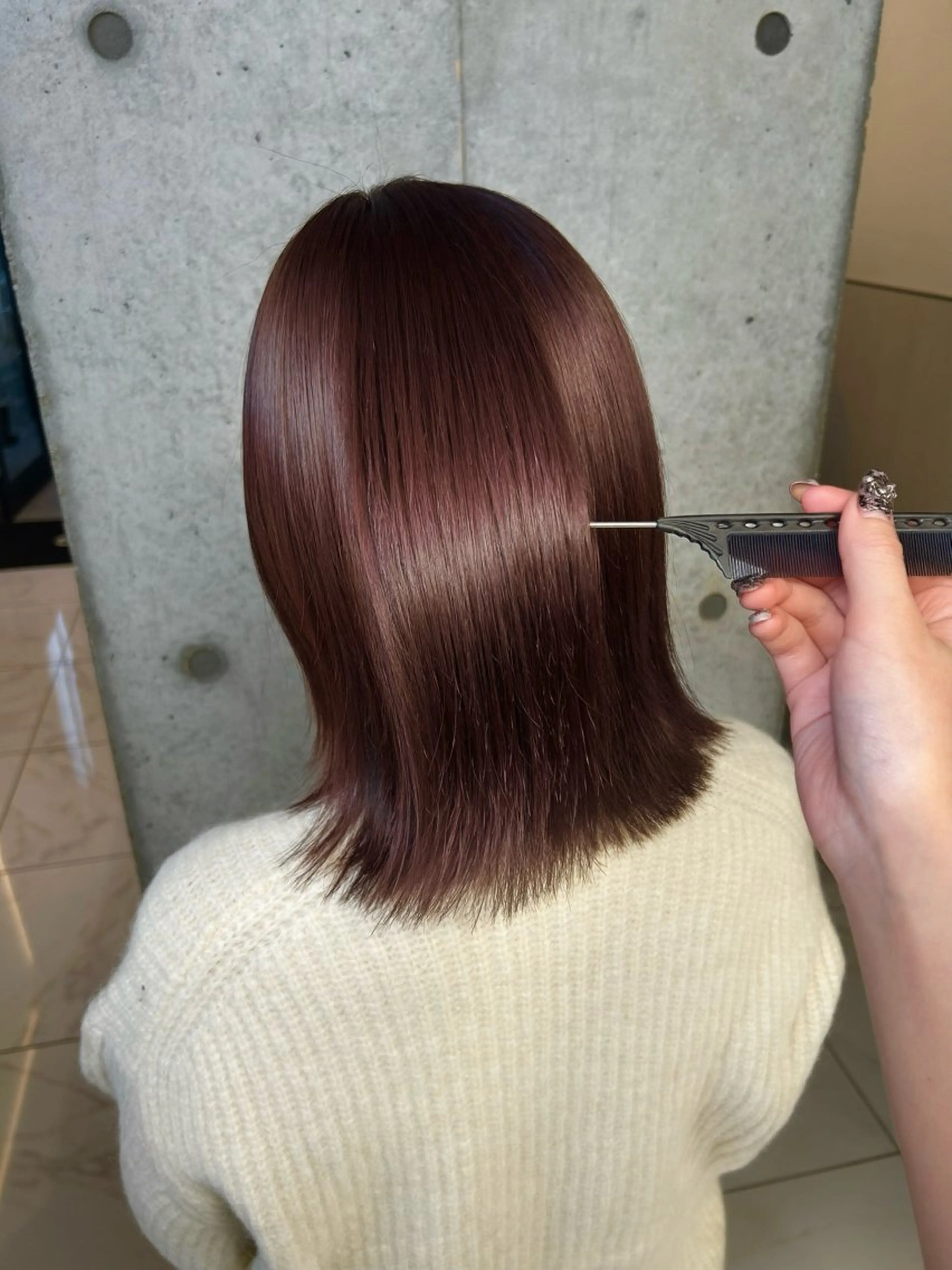 カラー ヘアカラー ️💜akari💜 ハイトーン/レイヤーのヘアスタイル