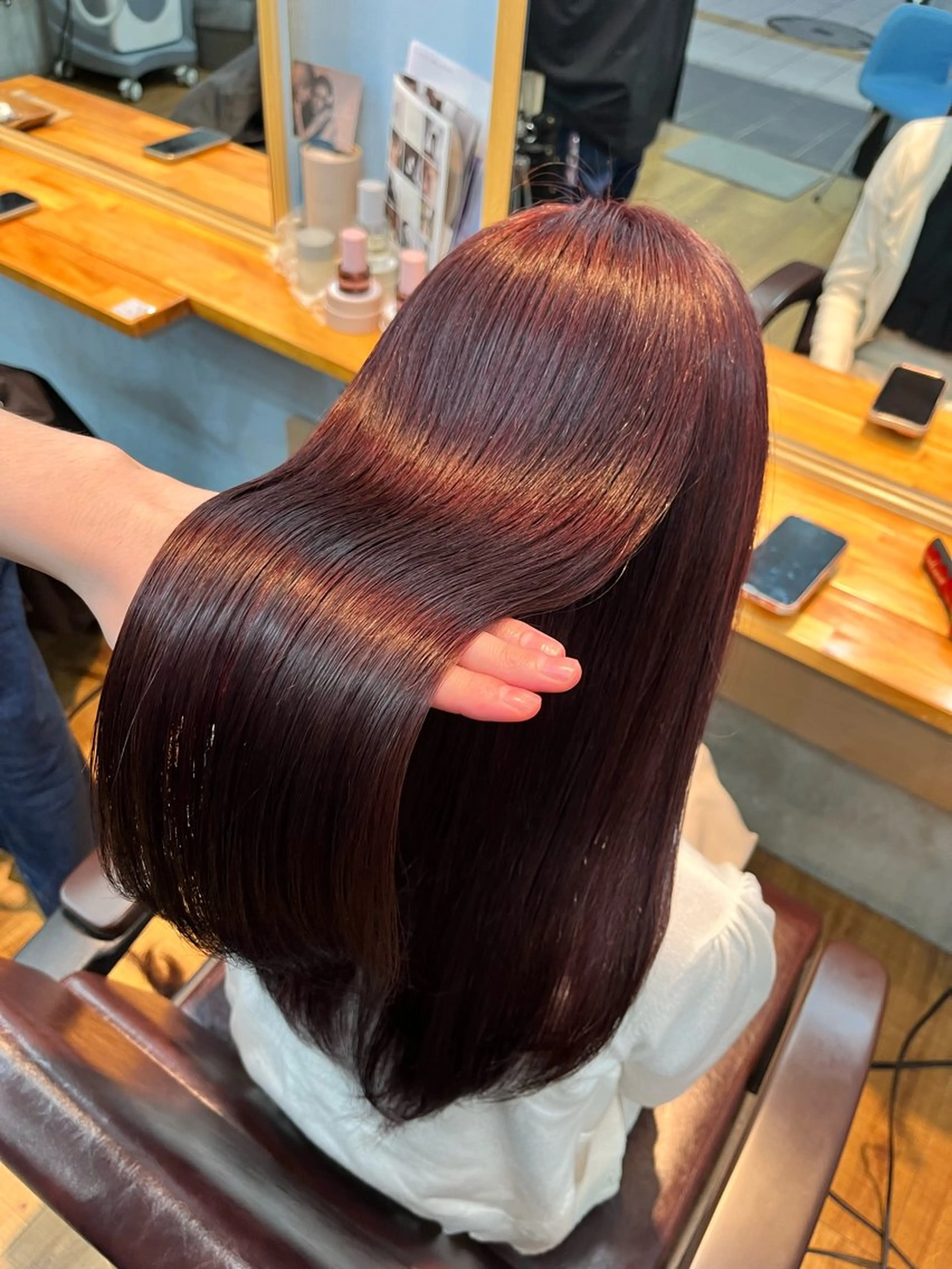 セミロング カラー ダブルカラー インナーカラー 髪質改善 ヘアカラー トリートメント ヘッドスパ 🫧ハイトーン/ ブリーチ🫧白石航汰のヘアスタイル