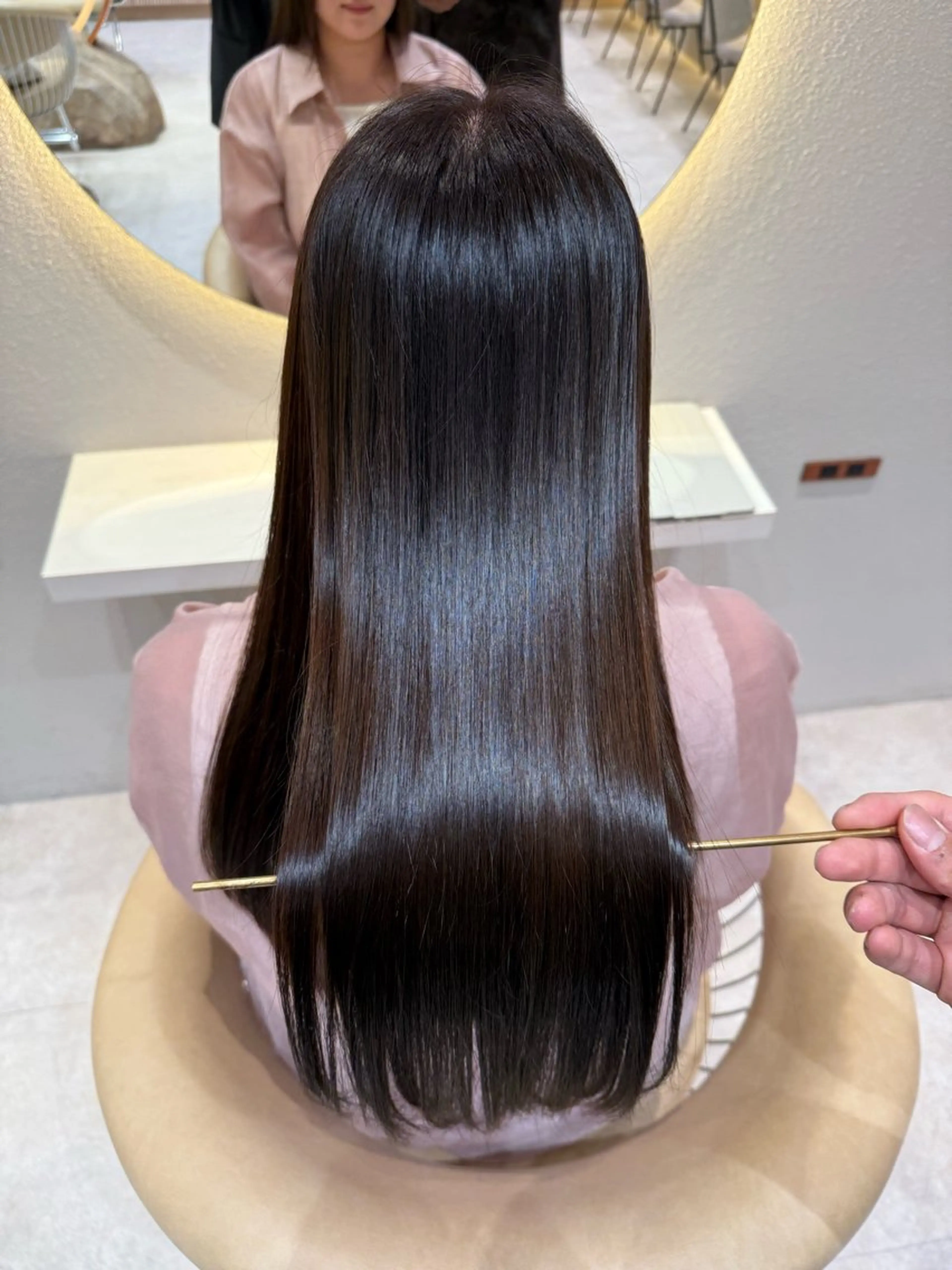 ロング カラー カット ヘアカラー 縮毛矯正 レイヤー❣️縮毛矯 川村利幸のヘアスタイル