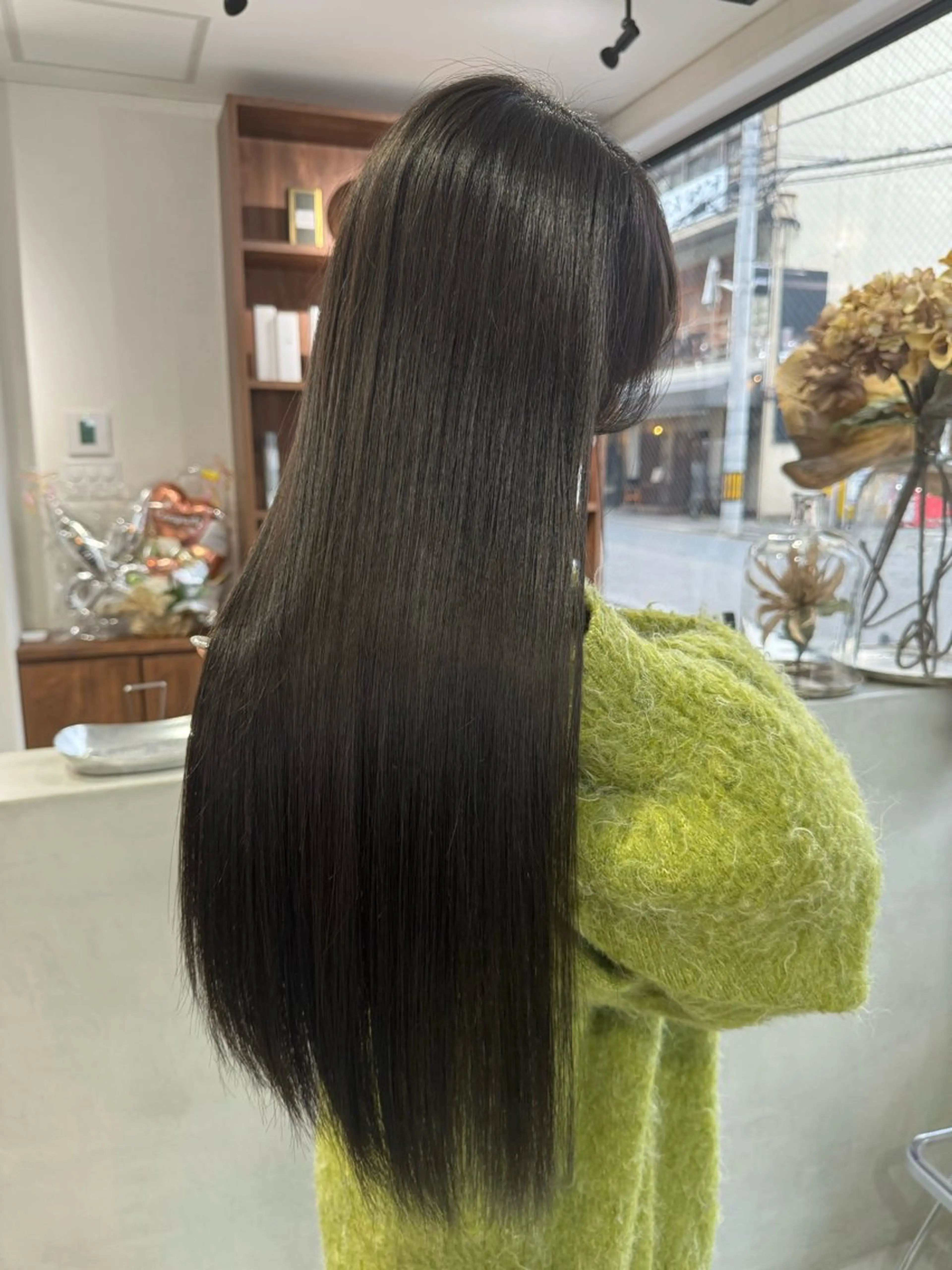 ロング 髪質改善 縮毛矯正 トリートメント 縮毛矯正 トリートメント (h)wim ウィムのヘアスタイル