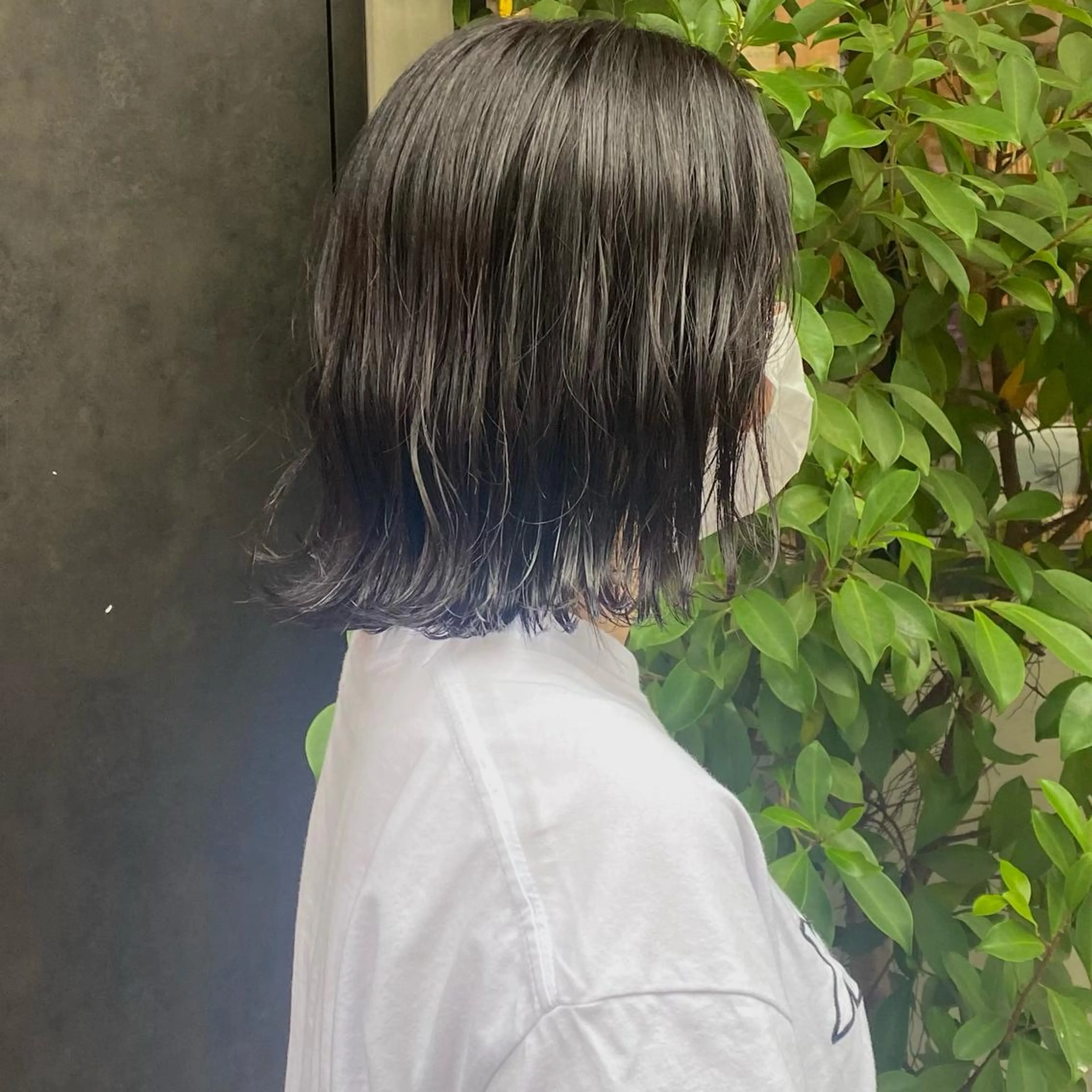 ミディアム カラー 透明感カラー 比嘉 陽のヘアスタイル