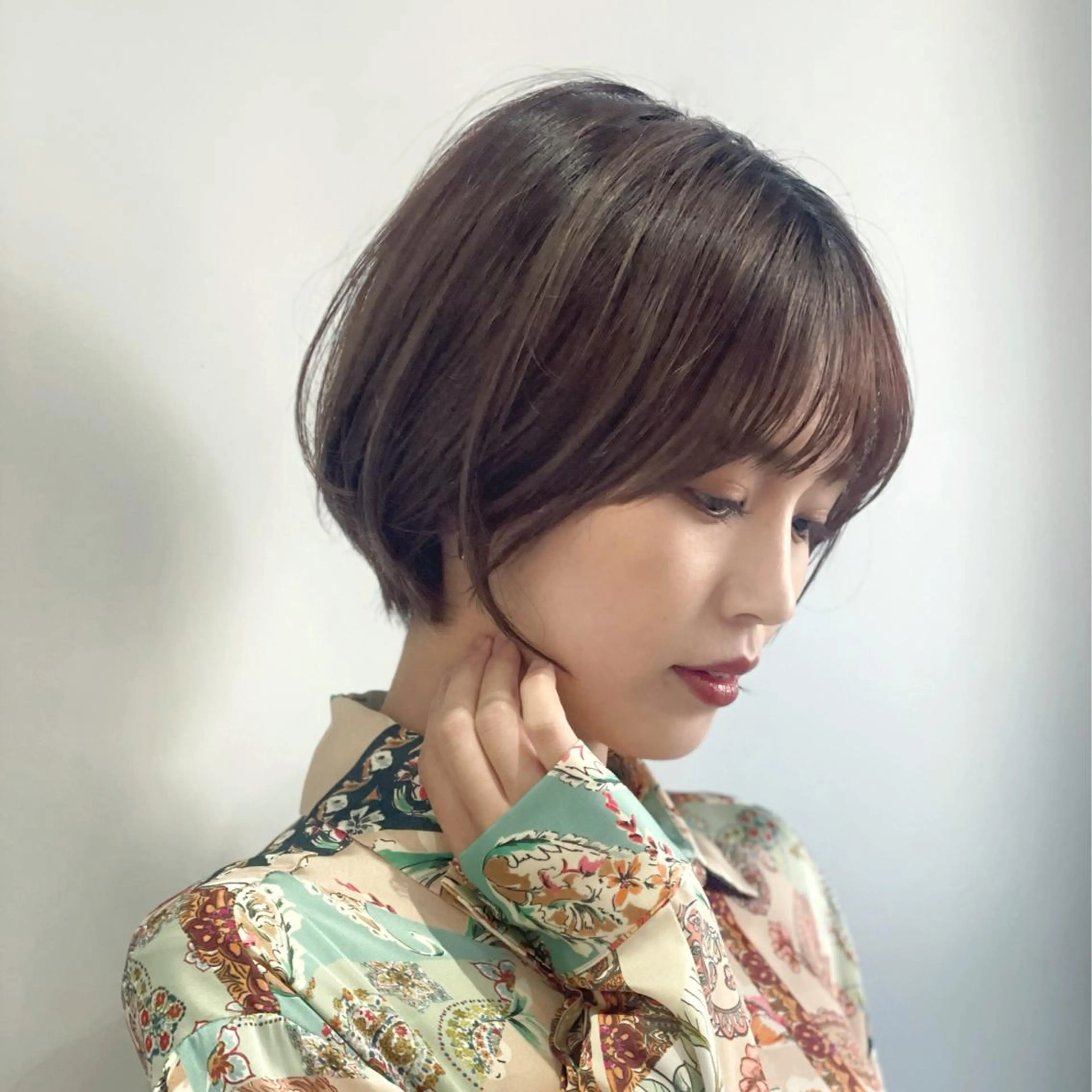 カット+超ダメージレス髪質改善カラーの写真