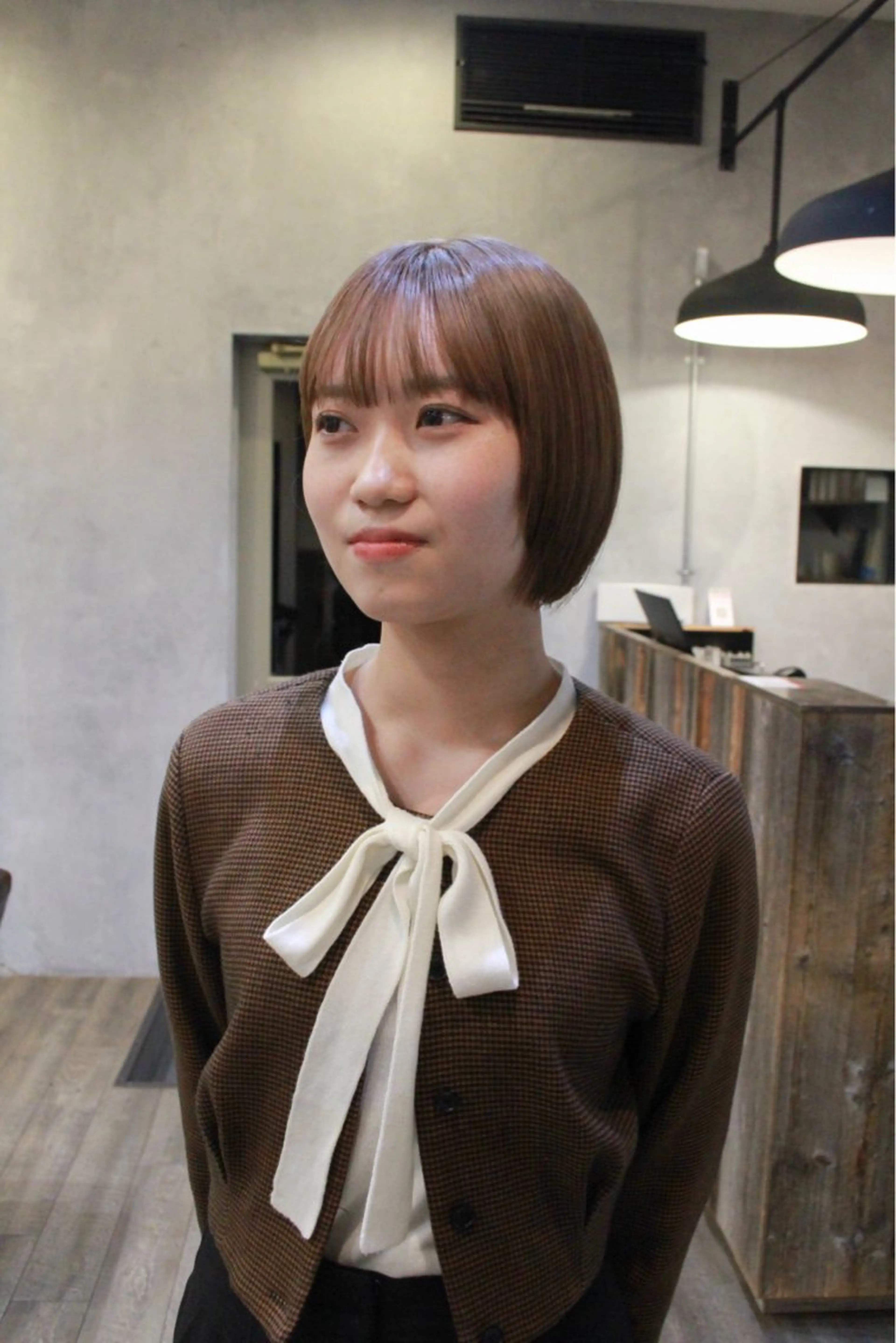 カラー ブリーチ 透明感カラー ヘアカラー カットモデル募集中 千葉大夢のヘアスタイル