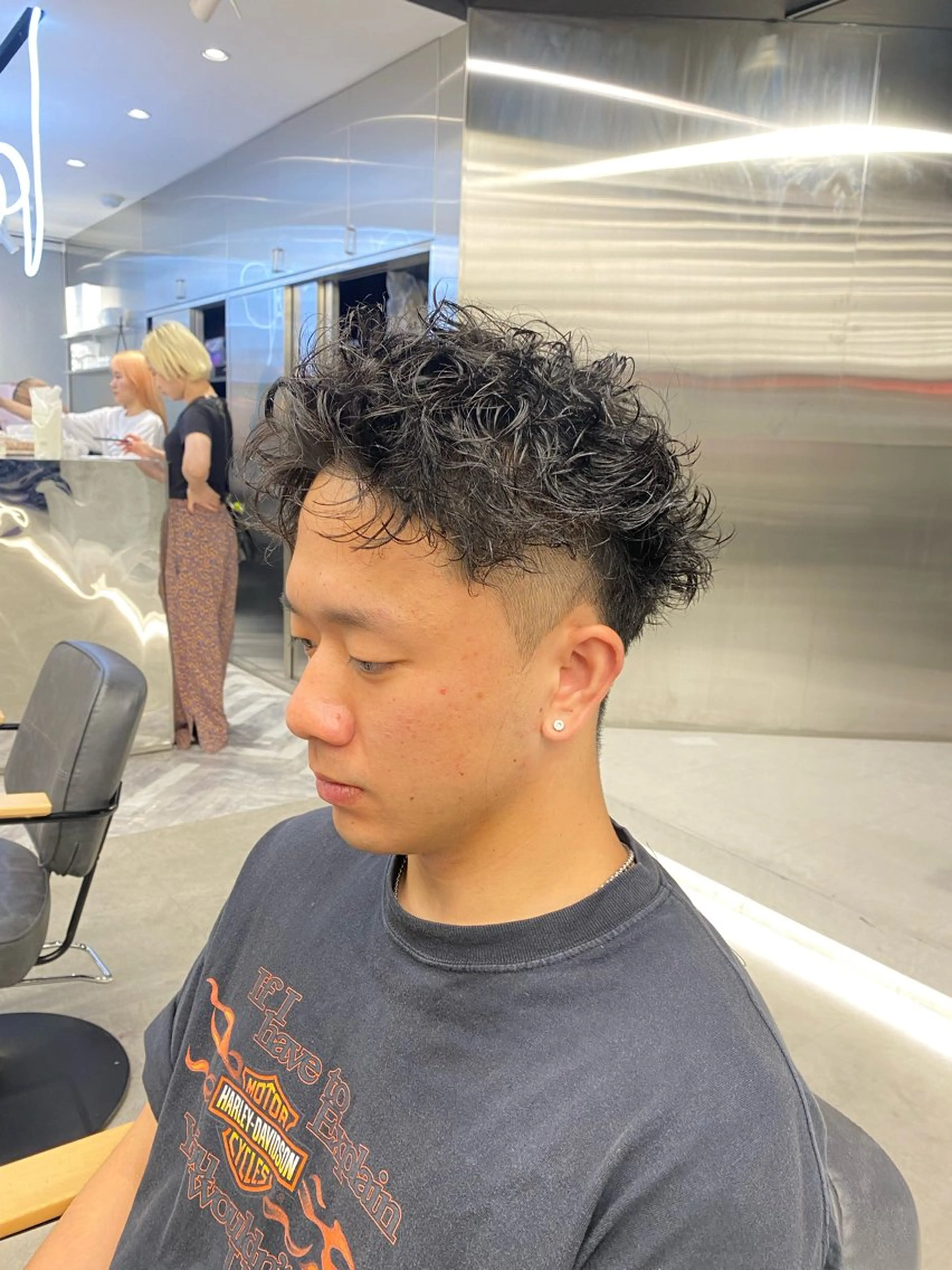 ショート パーマ メンズ カット パーマ シャドウパーマ/ ルーズパーマ/メンズのヘアスタイル