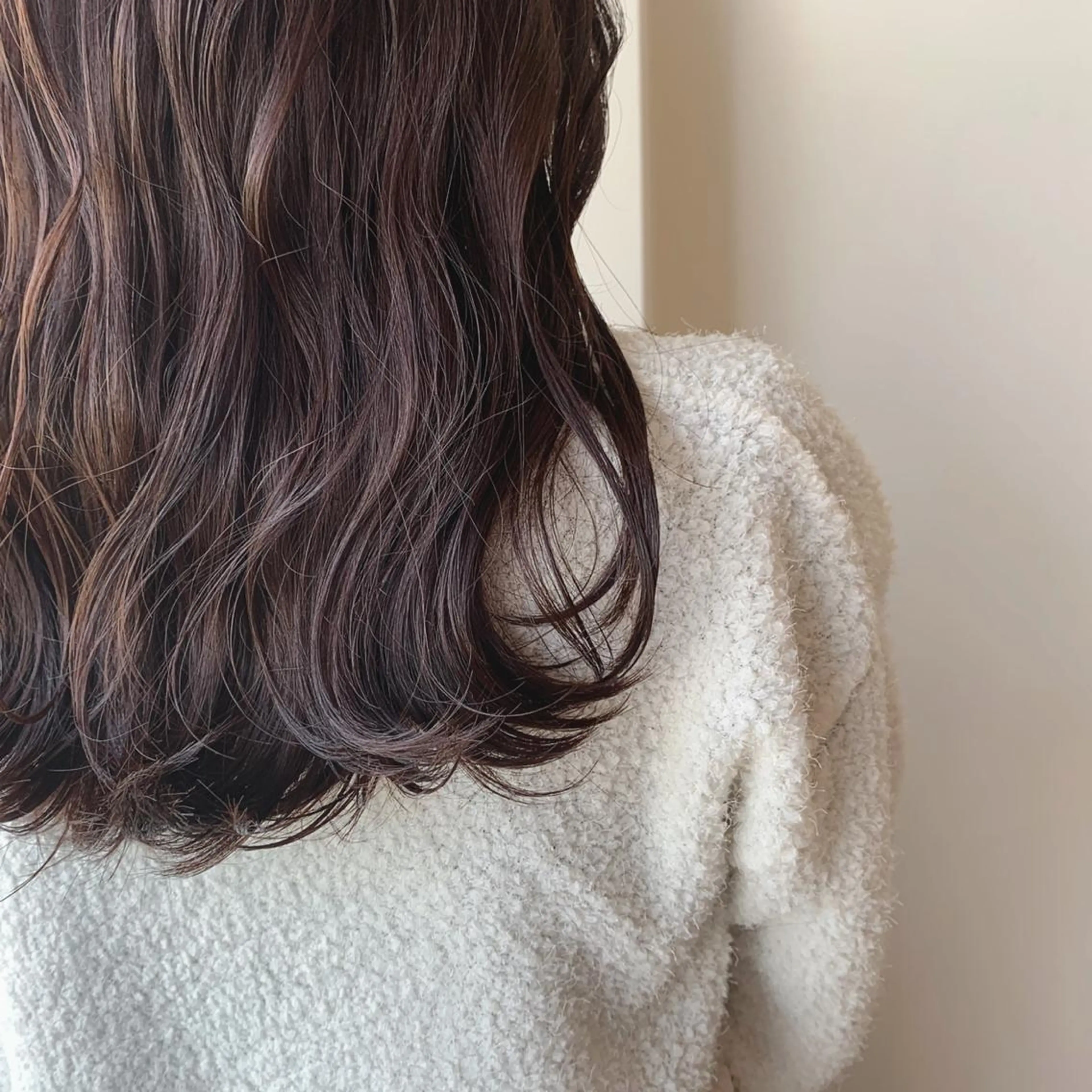 セミロング カット ヘアカラー トリートメント ボブウルフ／ボブ Satsuki【名駅のヘアスタイル