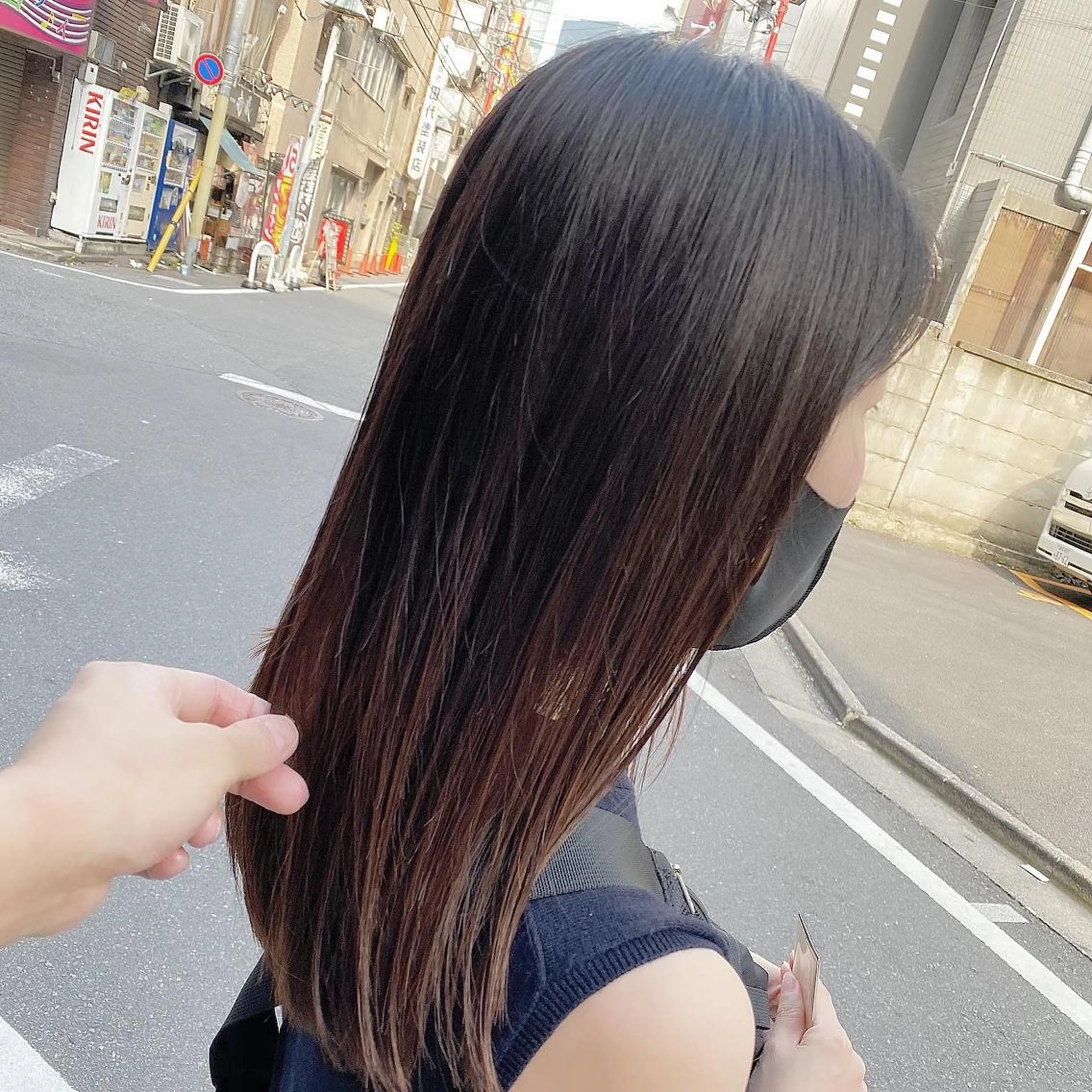 セミロング 髪質改善 髪質改善特化 安東駿介のヘアスタイル