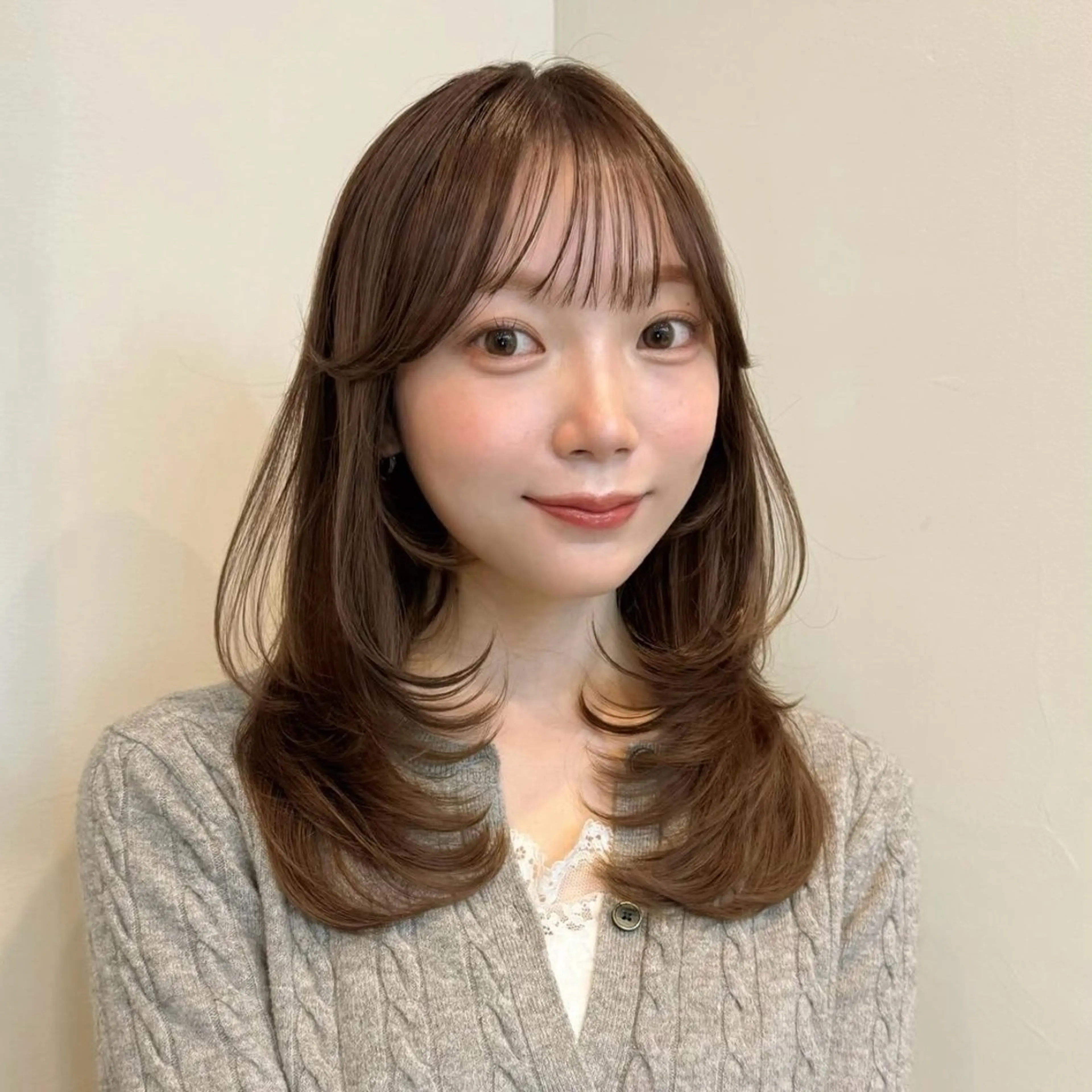 ミディアム カラー カット ヘアカラー トリートメント ボブ/レイヤー /sora🌙✨️のヘアスタイル