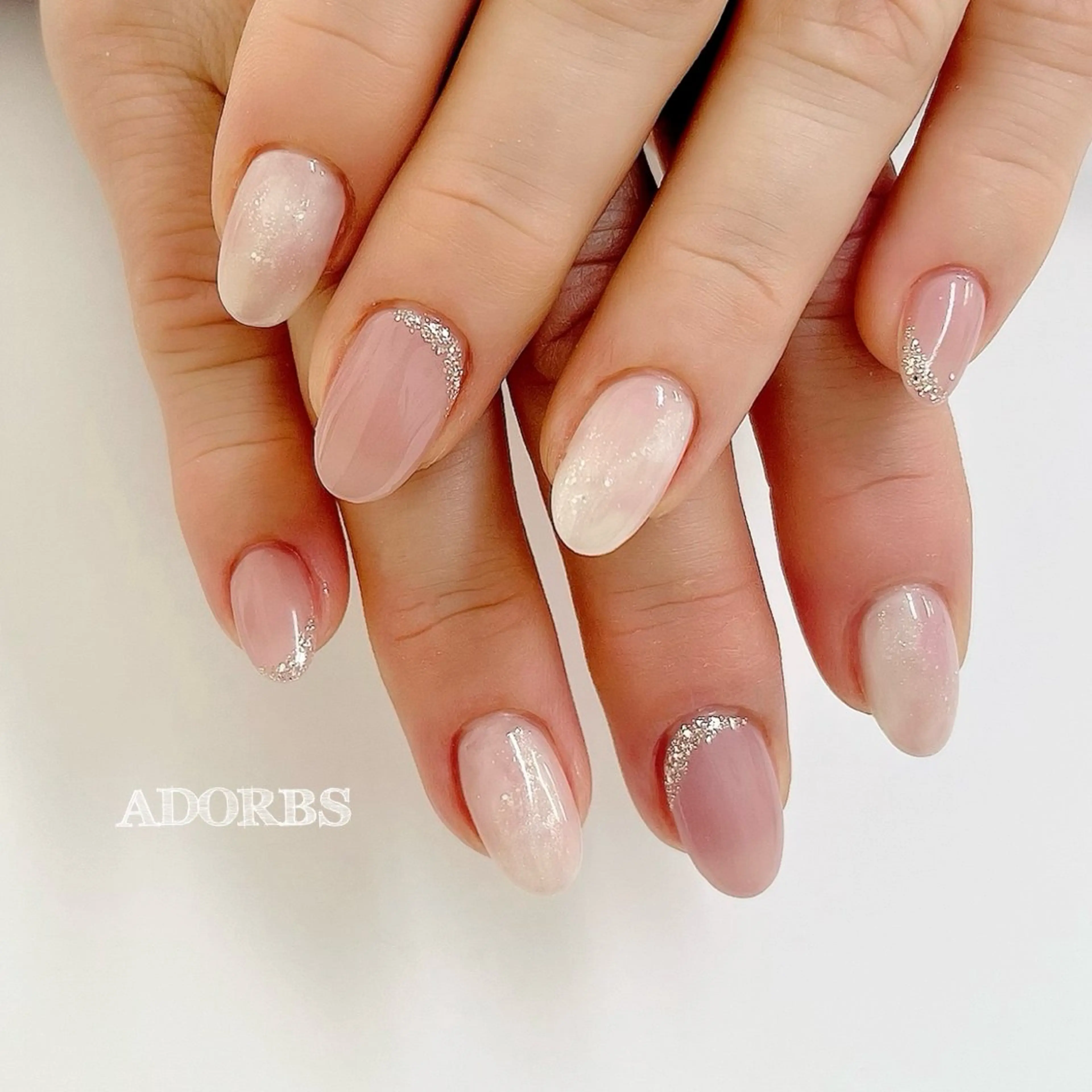 ネイル 大理石ネイル(マーブル) ハンドネイル ADORBS ✩上福岡のネイルデザイン