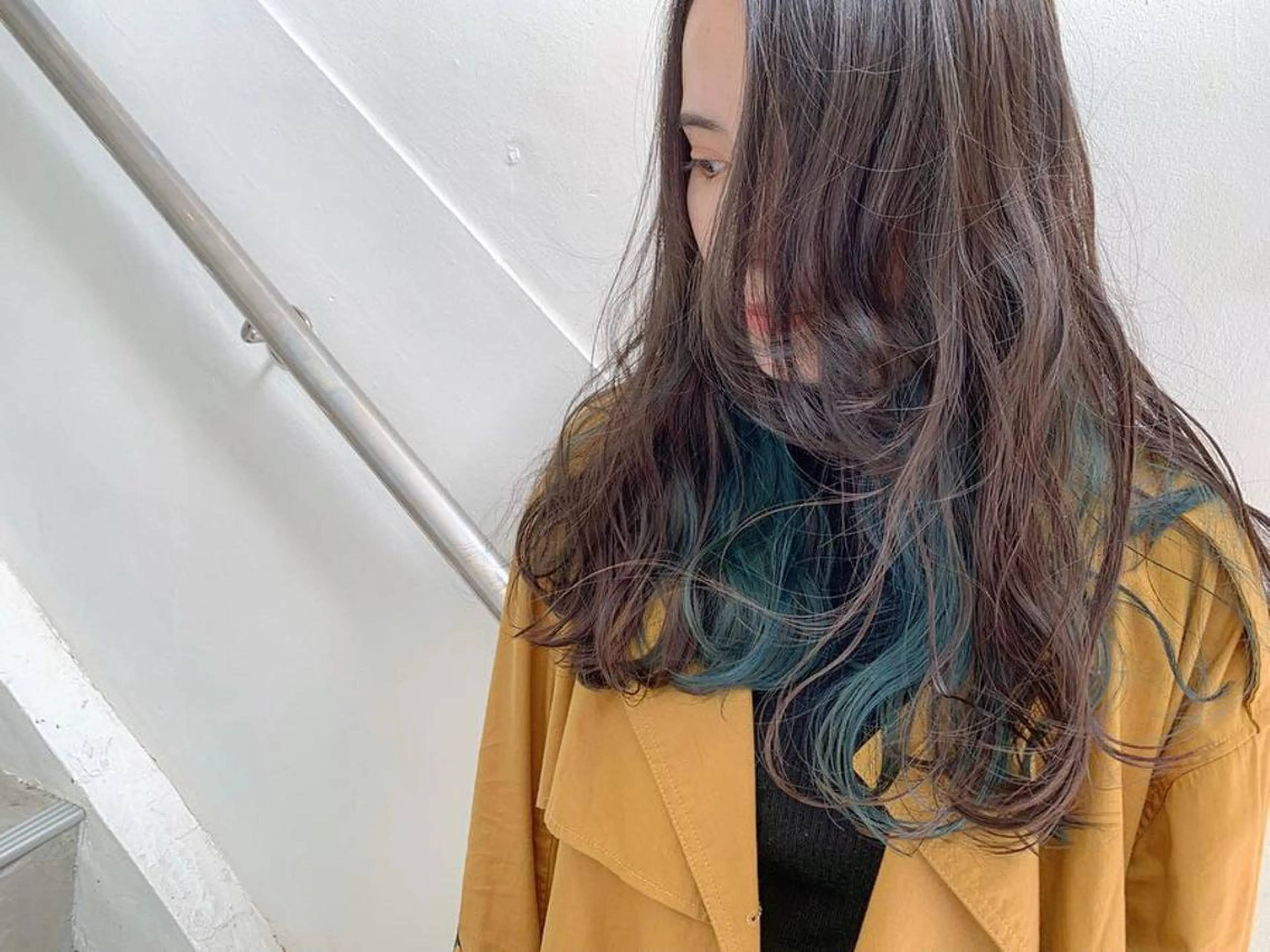 ロング カラー パーマ メンズ キッズ マツエク・マツパ 女性専用サロン梅田 髪質改善カラーakiのヘアスタイル