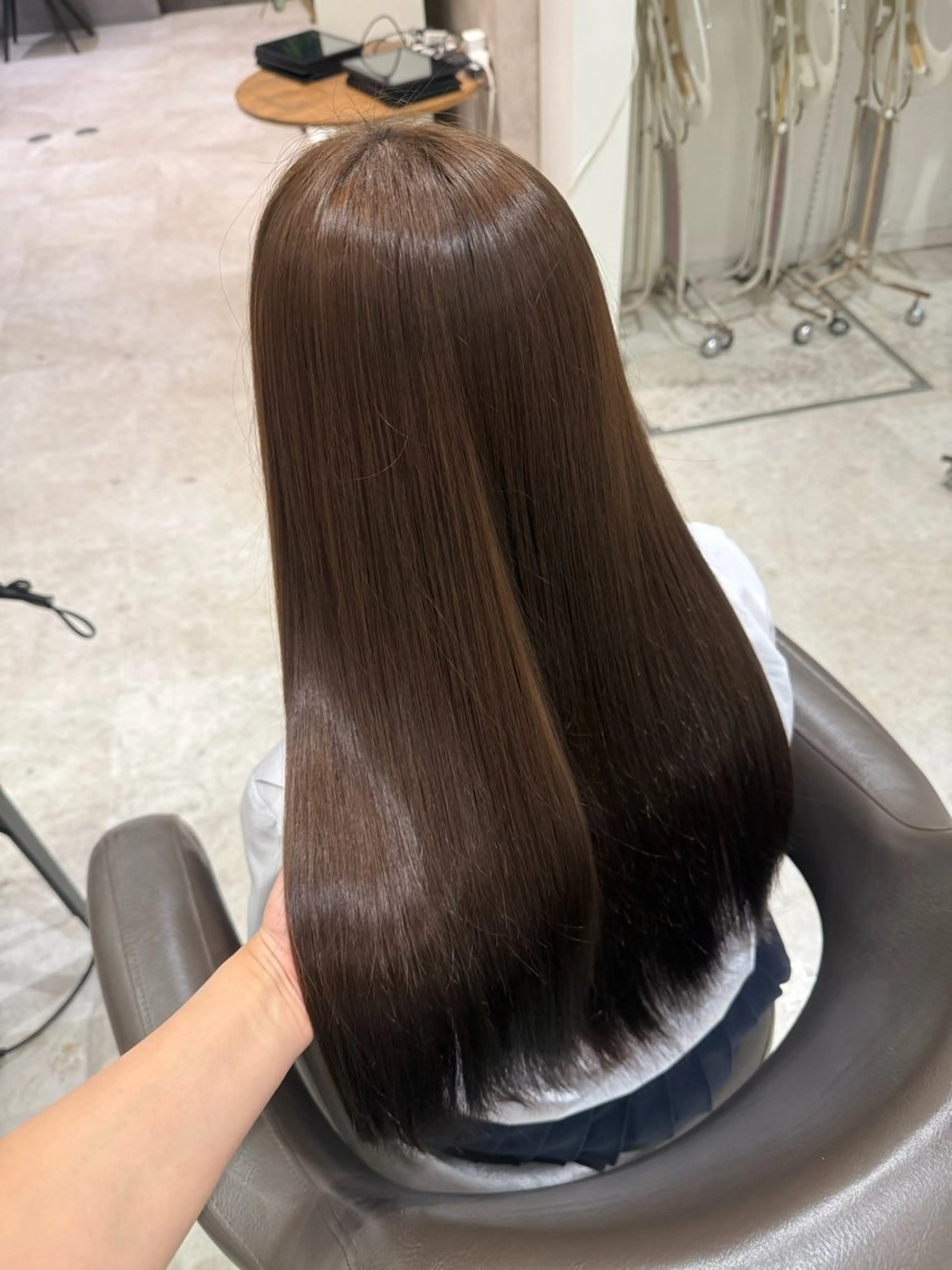 カラー アッシュ アッシュブラウン ブラウンカラー Lee天王寺 Rinのヘアスタイル