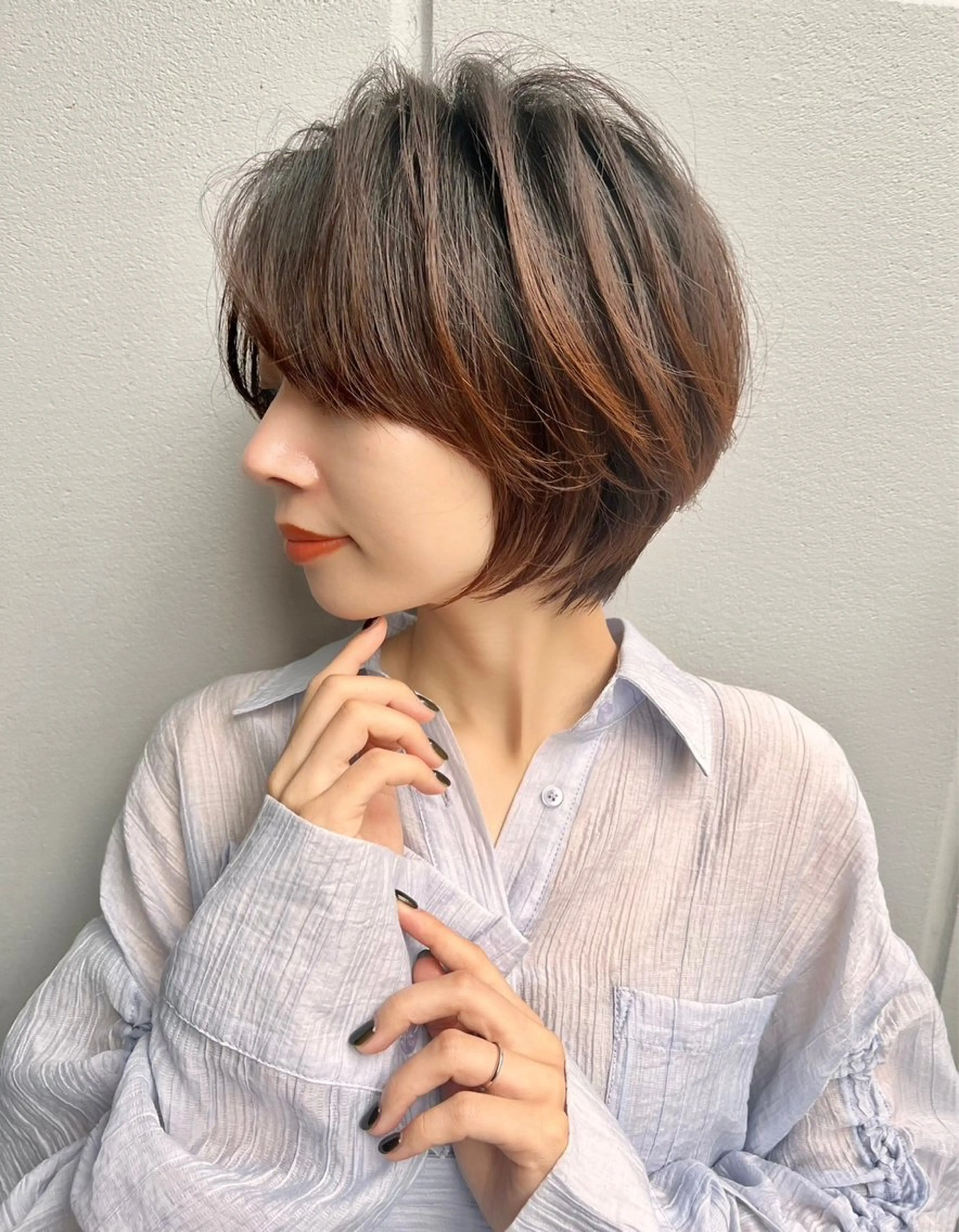 ショート 【ナチュラル可愛いレ イヤー🩶】ななみのヘアスタイル