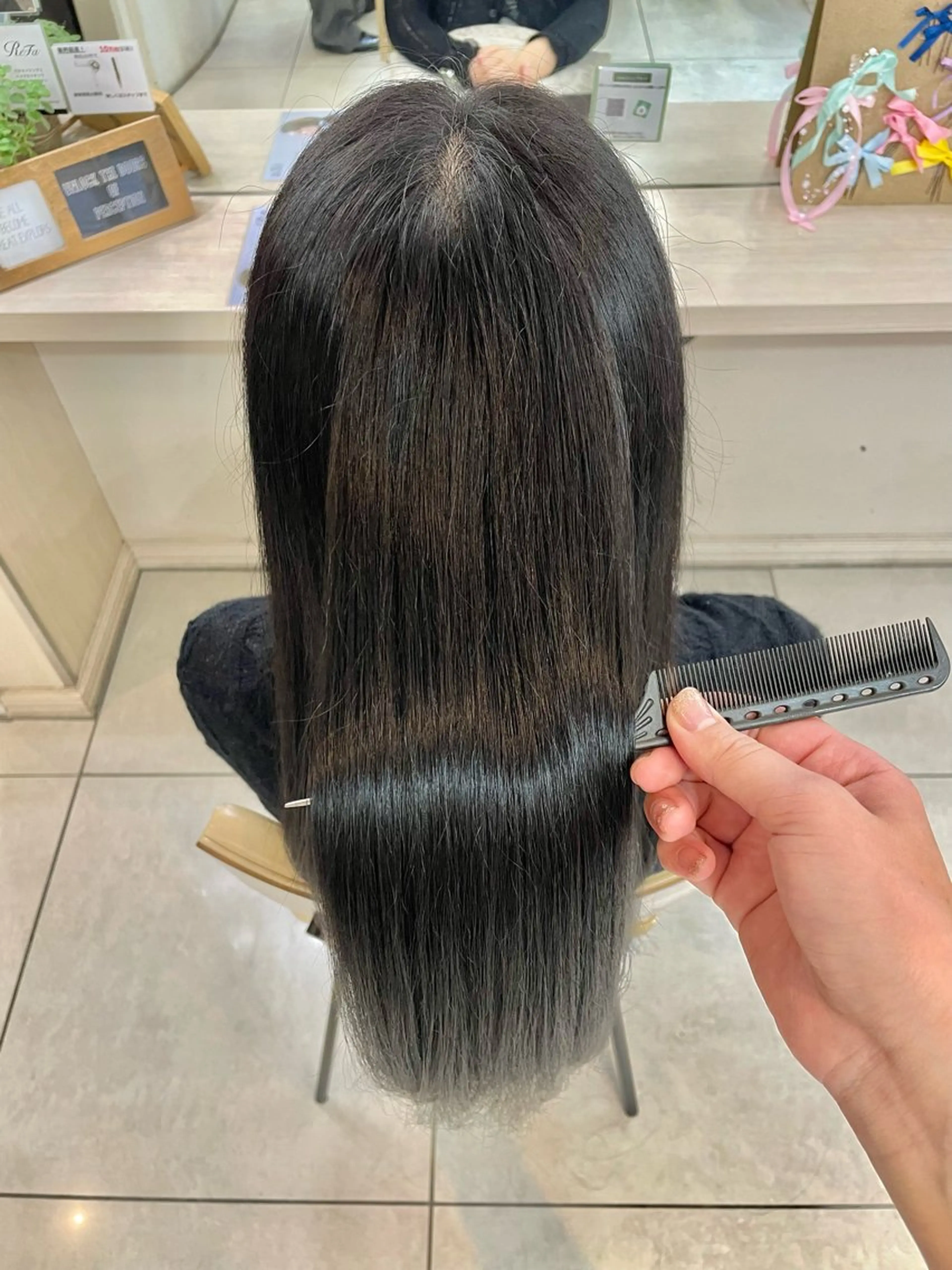 ロング トリートメント 横浜パーマ🌐メンズ 暖色カラーもえかのヘアスタイル