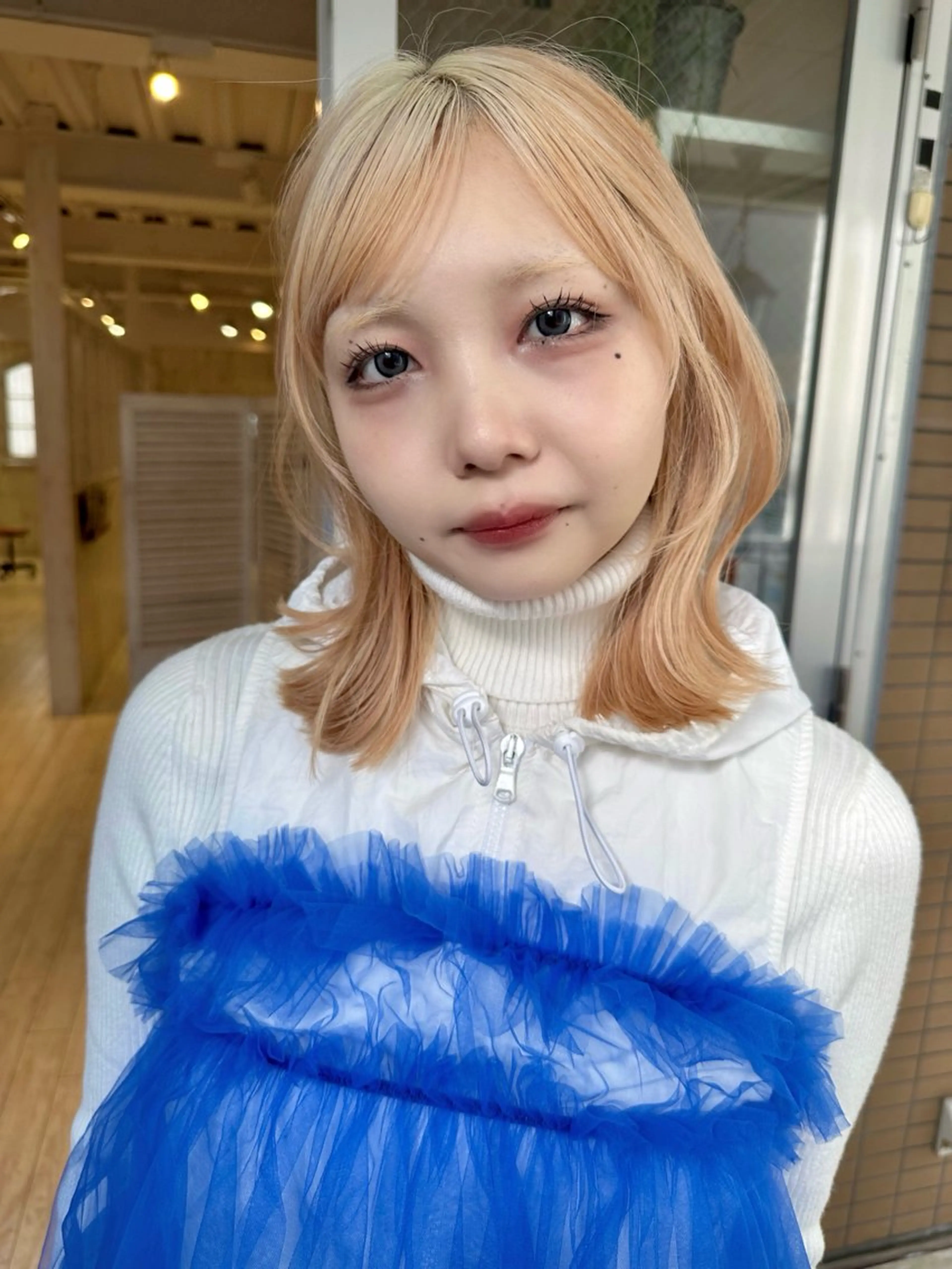 ミディアム カット ヘアカラー トリートメント トレンドヘア🌿 chinariのヘアスタイル