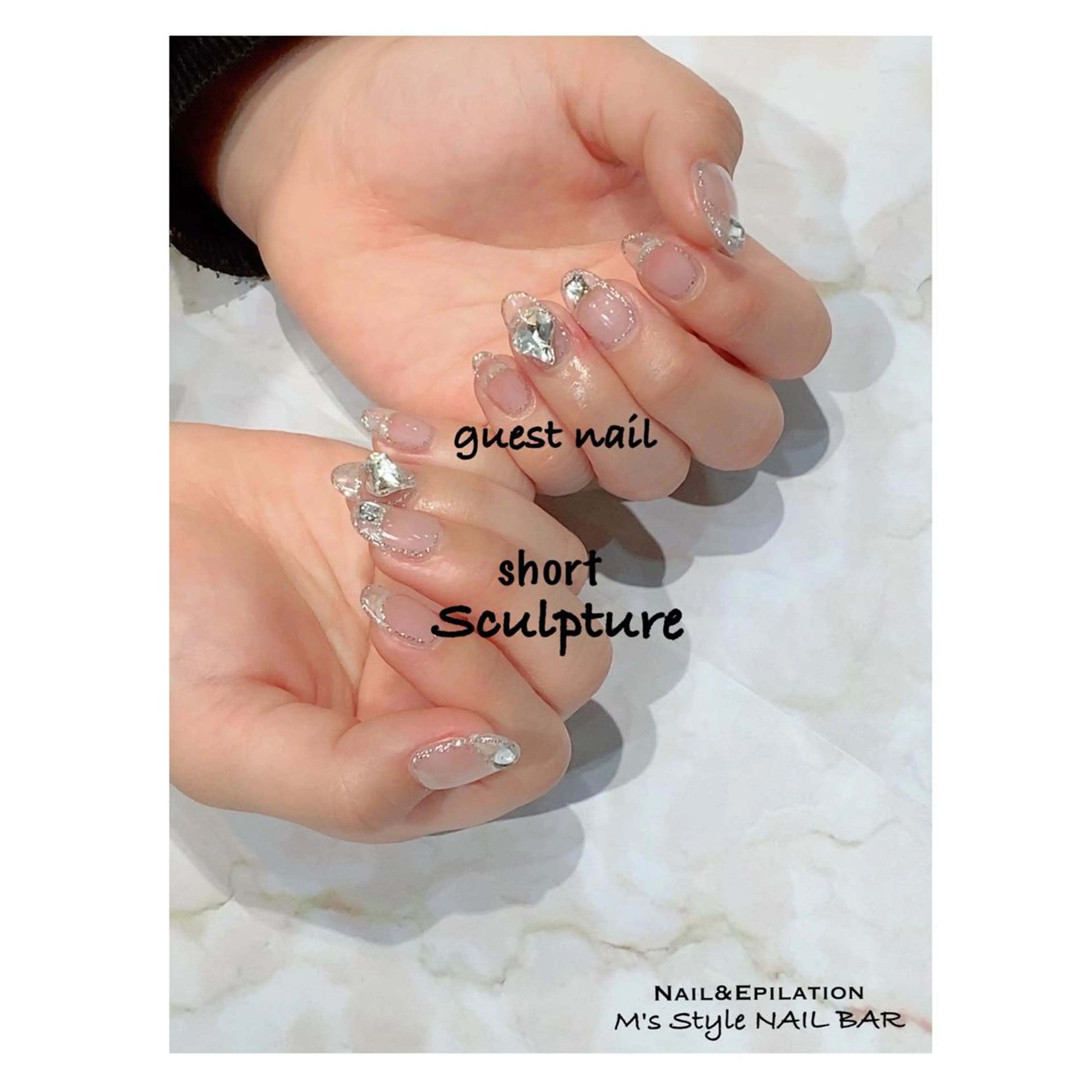 ネイル 成人式 韓国ネイル ロングネイル マグネットネイル ミディアムネイル ハンドネイル M's Style NAIL BARのネイルデザイン