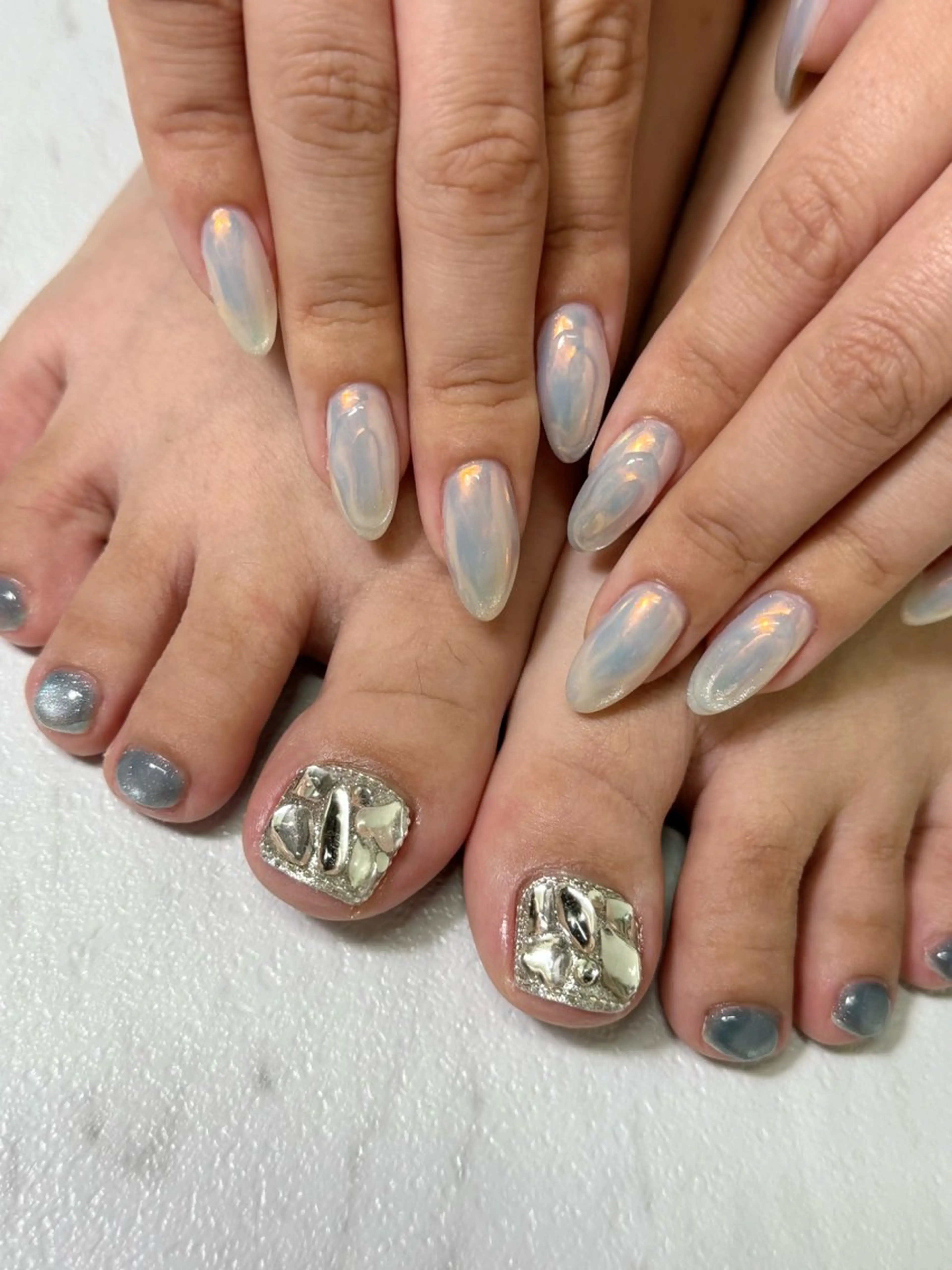 ネイル フットネイル ニュアンスネイル ハンドネイル Nail salon Genieのネイルデザイン