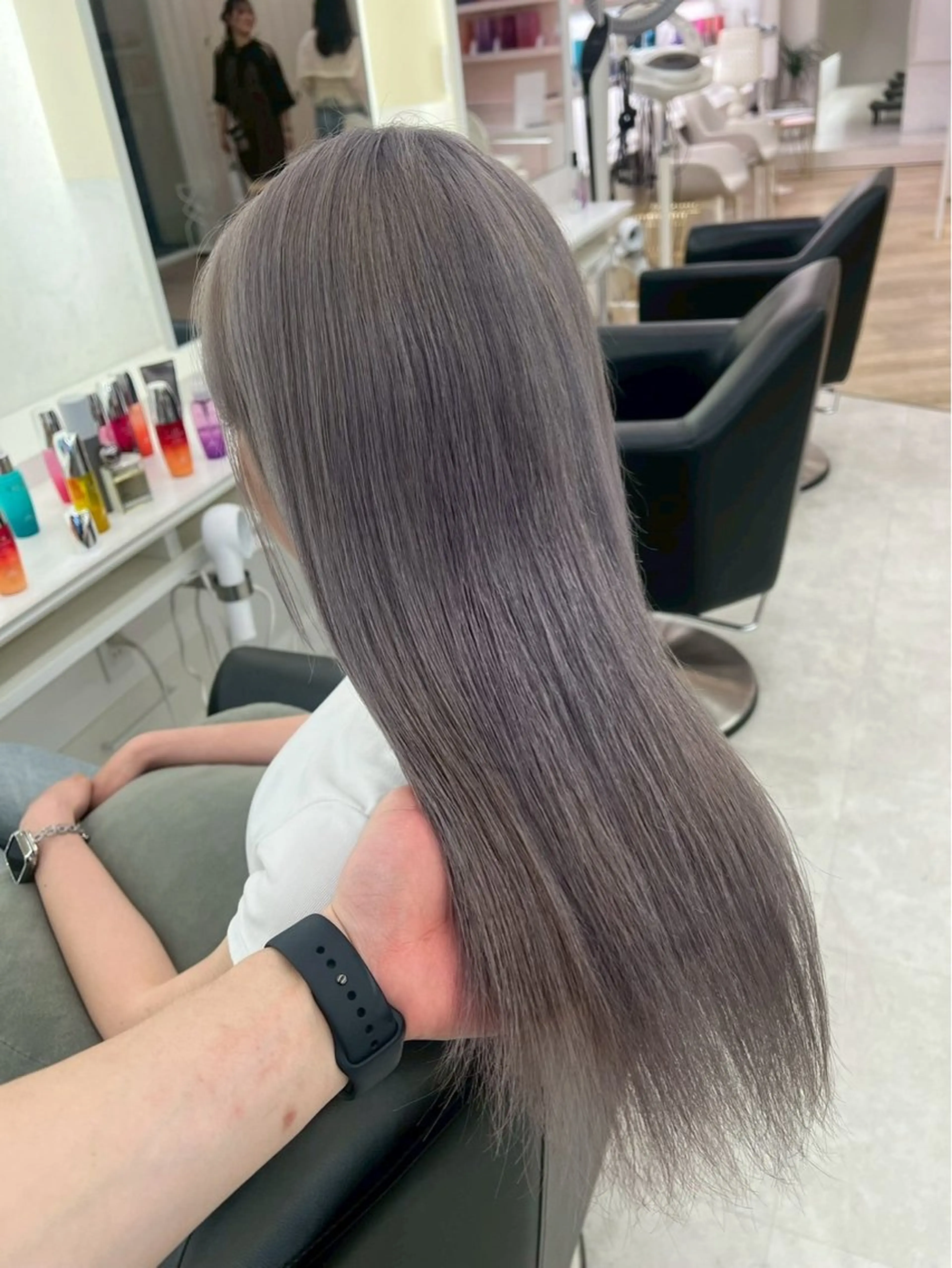 ロング カラー カット ヘアカラー ParveMix🎀 稲垣 詞葉のヘアスタイル