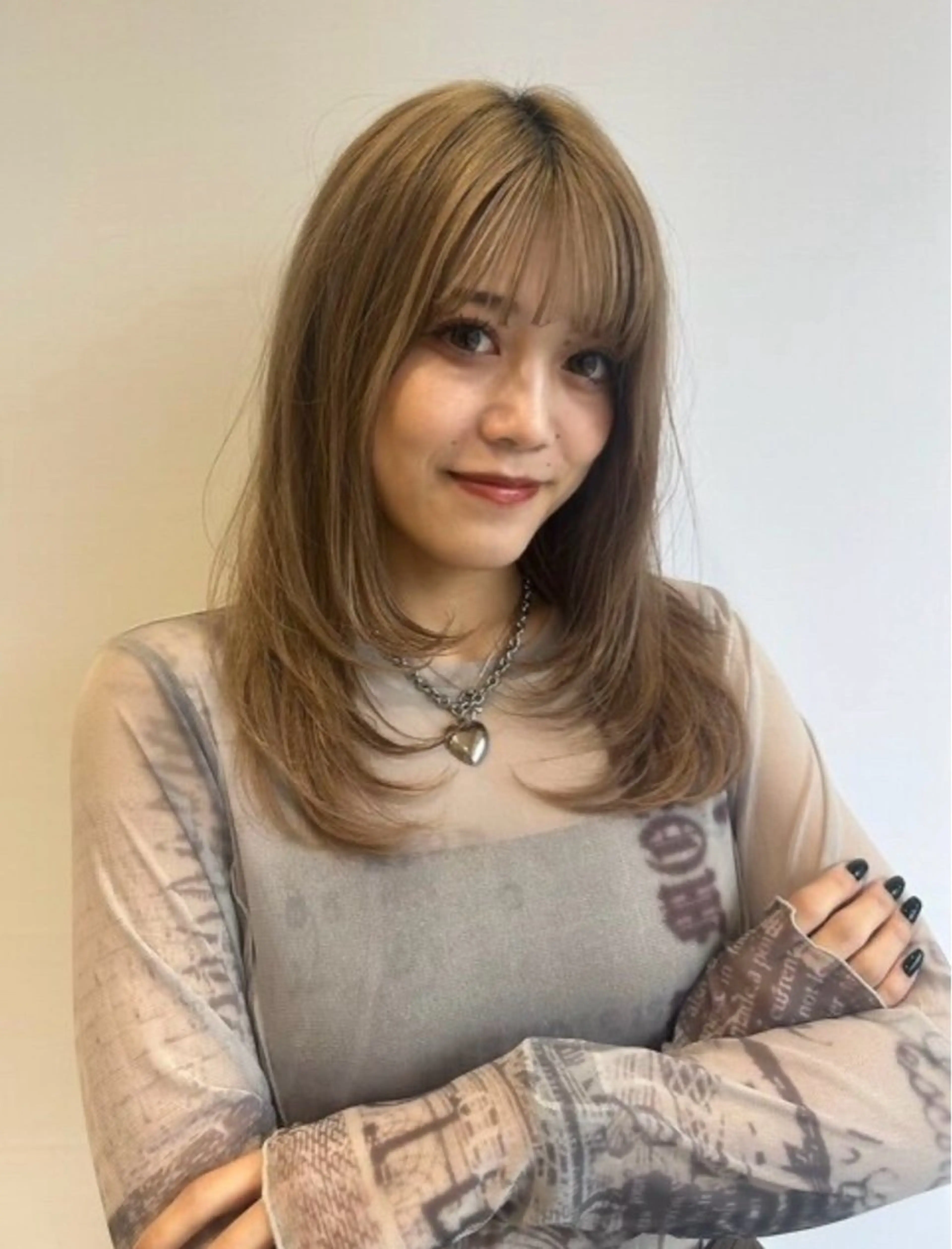 ロング カラー 暖色系/ブリーチ/ 豊橋/ノア𝜗𝜚のヘアスタイル