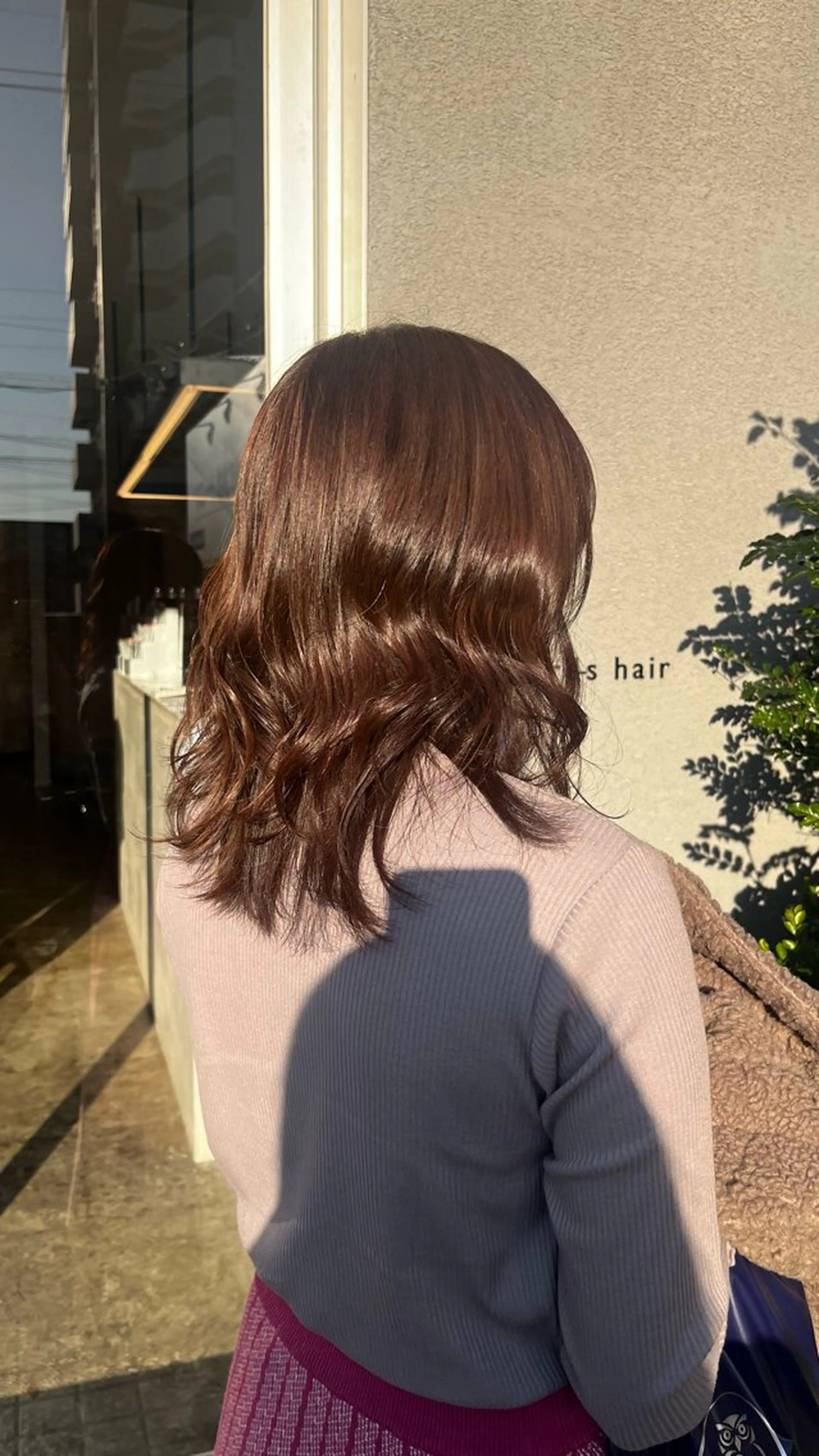 ミディアム カラー 坂下 かのんのヘアスタイル