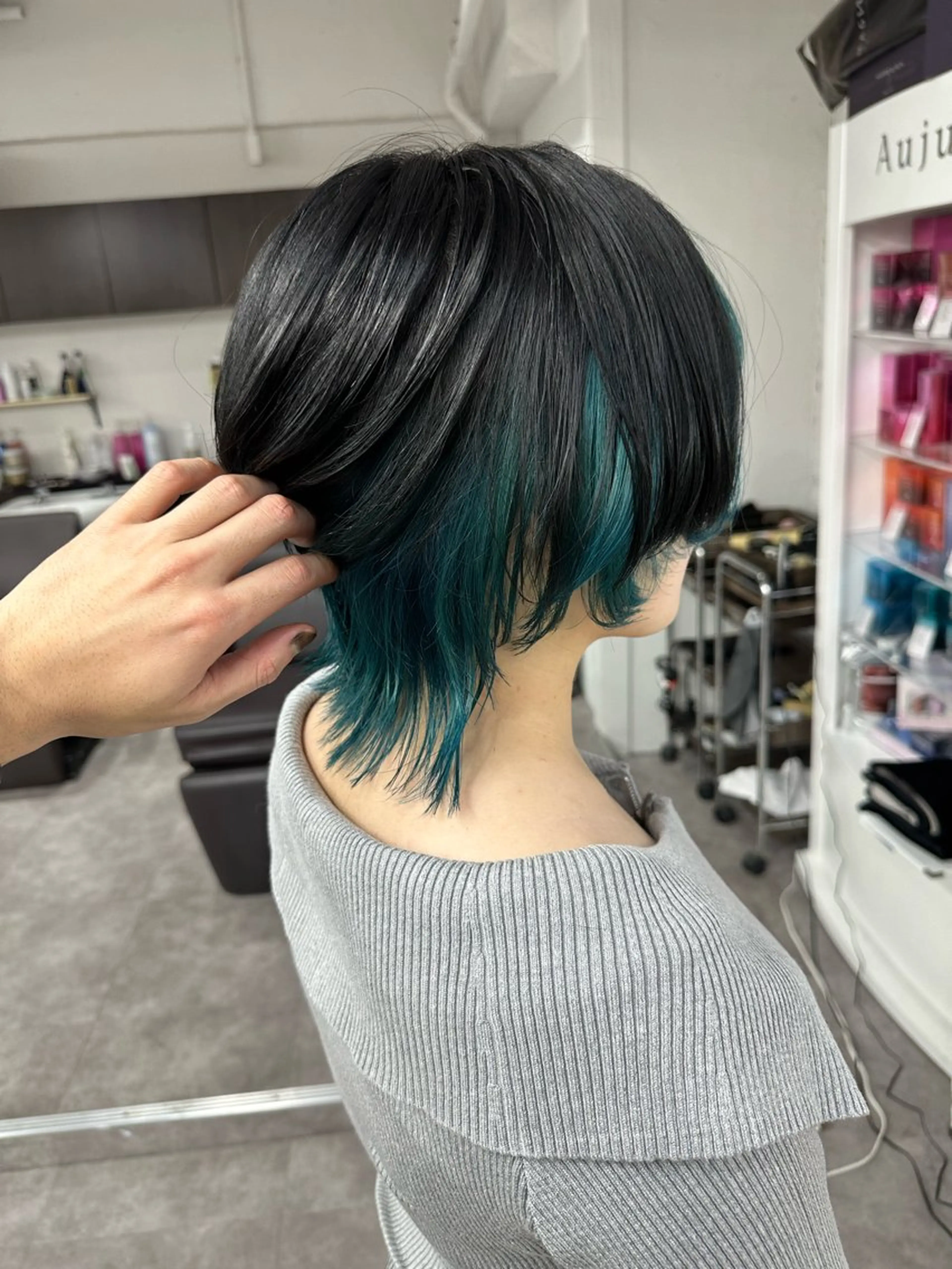 ミディアム カラー ヘアアレンジ 久米 治仁のヘアスタイル