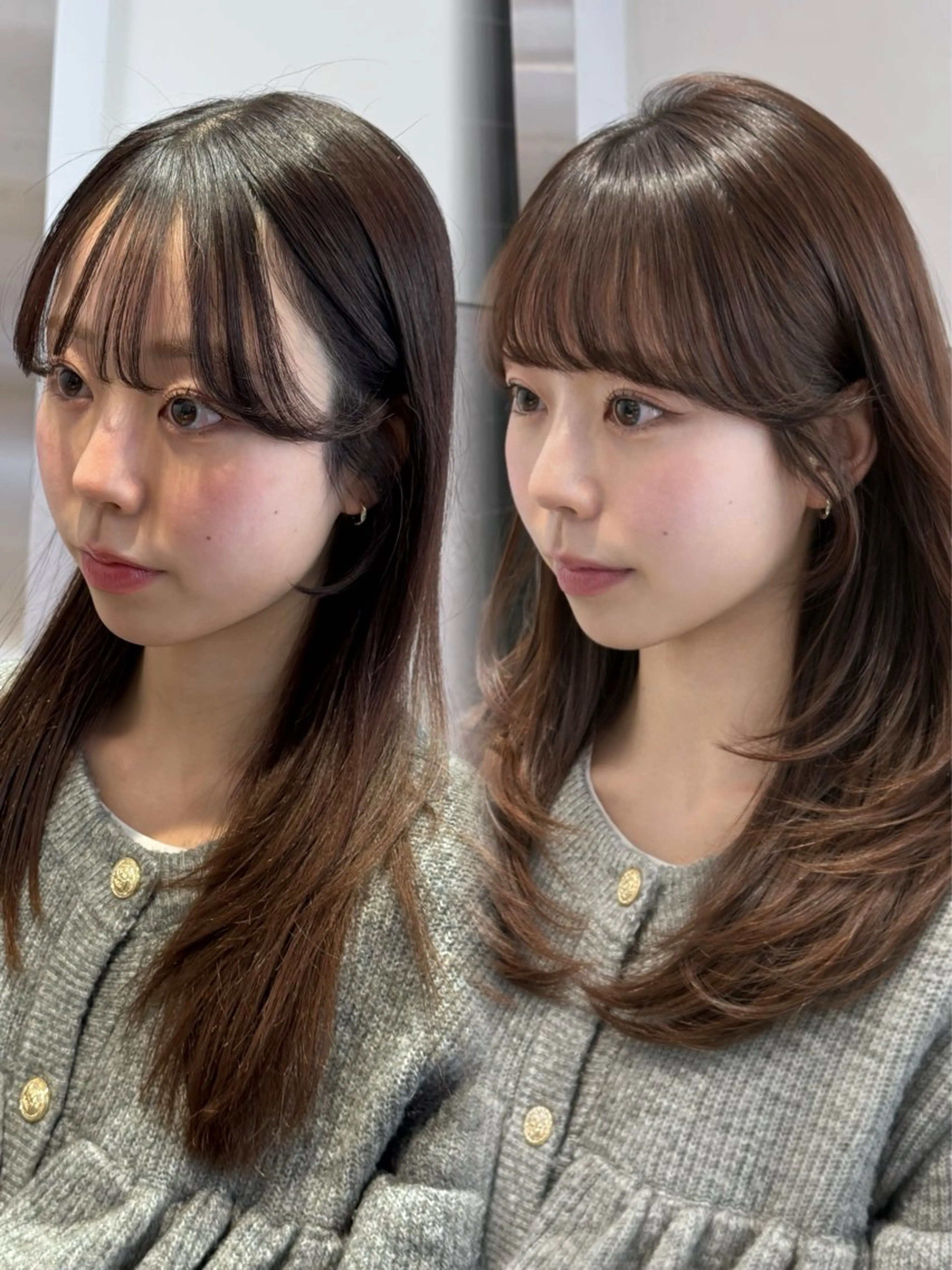 セミロング 映える顔まわり/前髪 特化 💗 ユキマのヘアスタイル