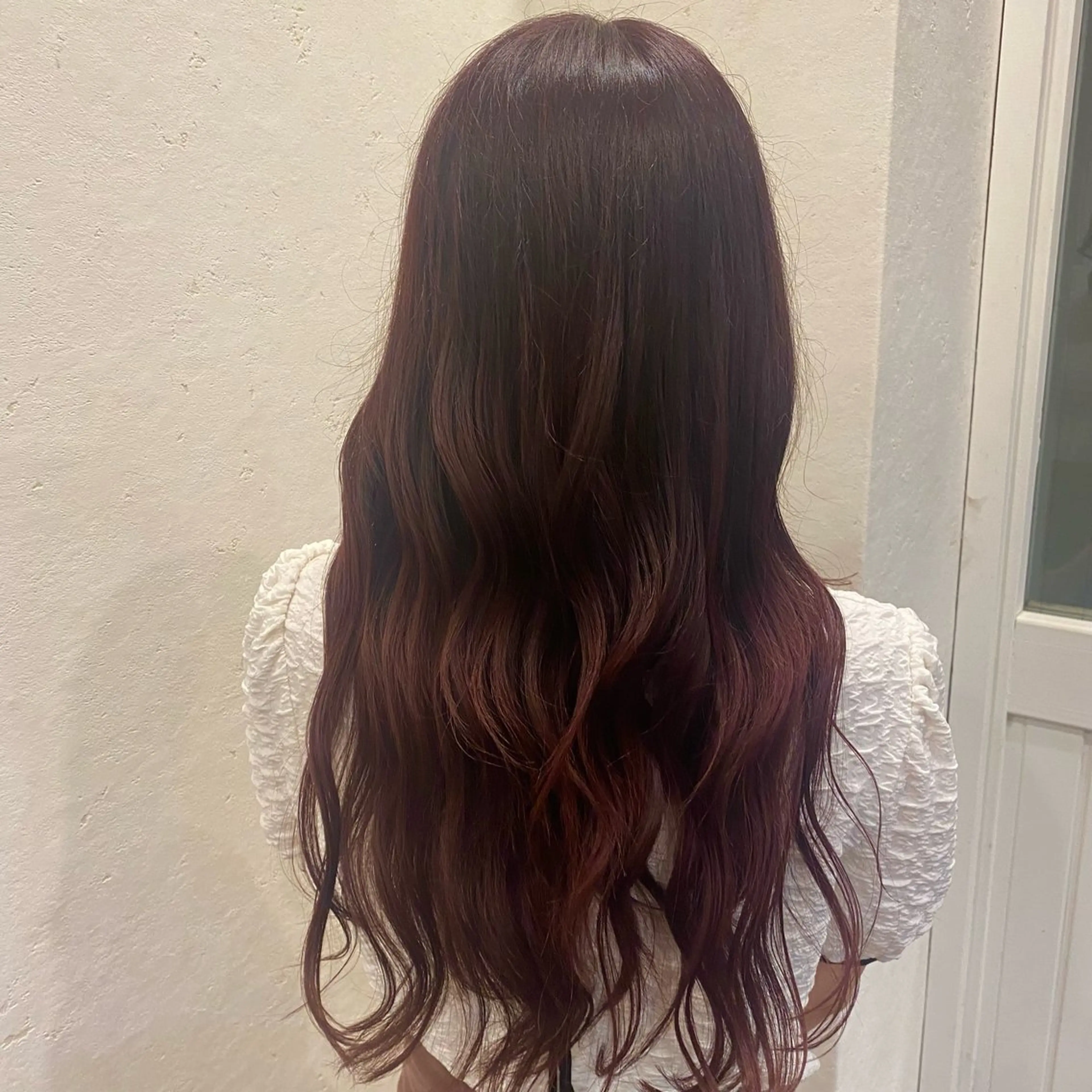 ロング カラー ブリーチ ピンクカラー ヘアカラー 透明感カラー /Kanon️🫧のヘアスタイル