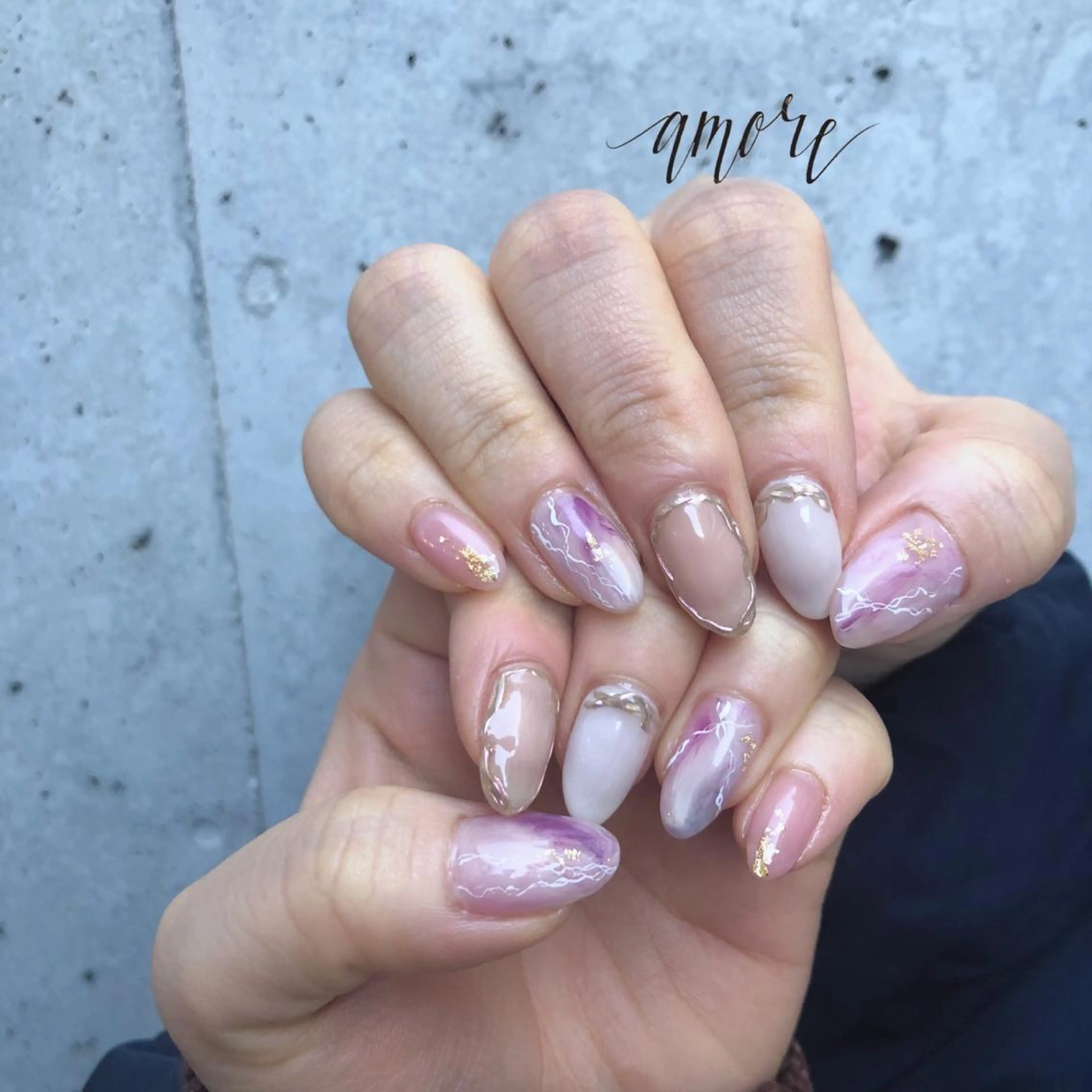 ネイル アートネイル ジェルネイル ミラーネイル ニュアンスネイル You kyehwaのネイルデザイン