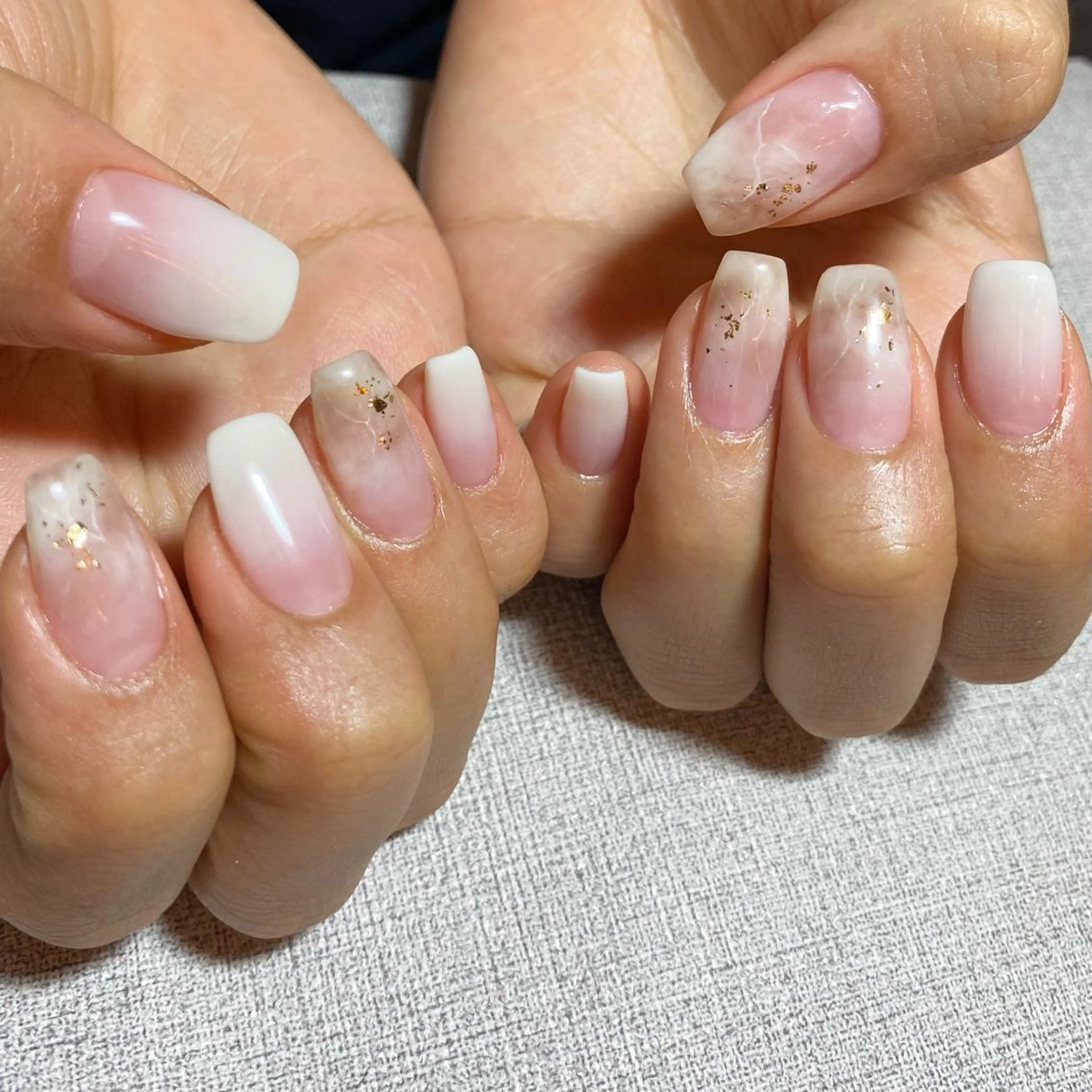 ネイル アートネイル ニュアンスネイル 春ネイル 夏ネイル ハンドネイル 山田 貴子のネイルデザイン