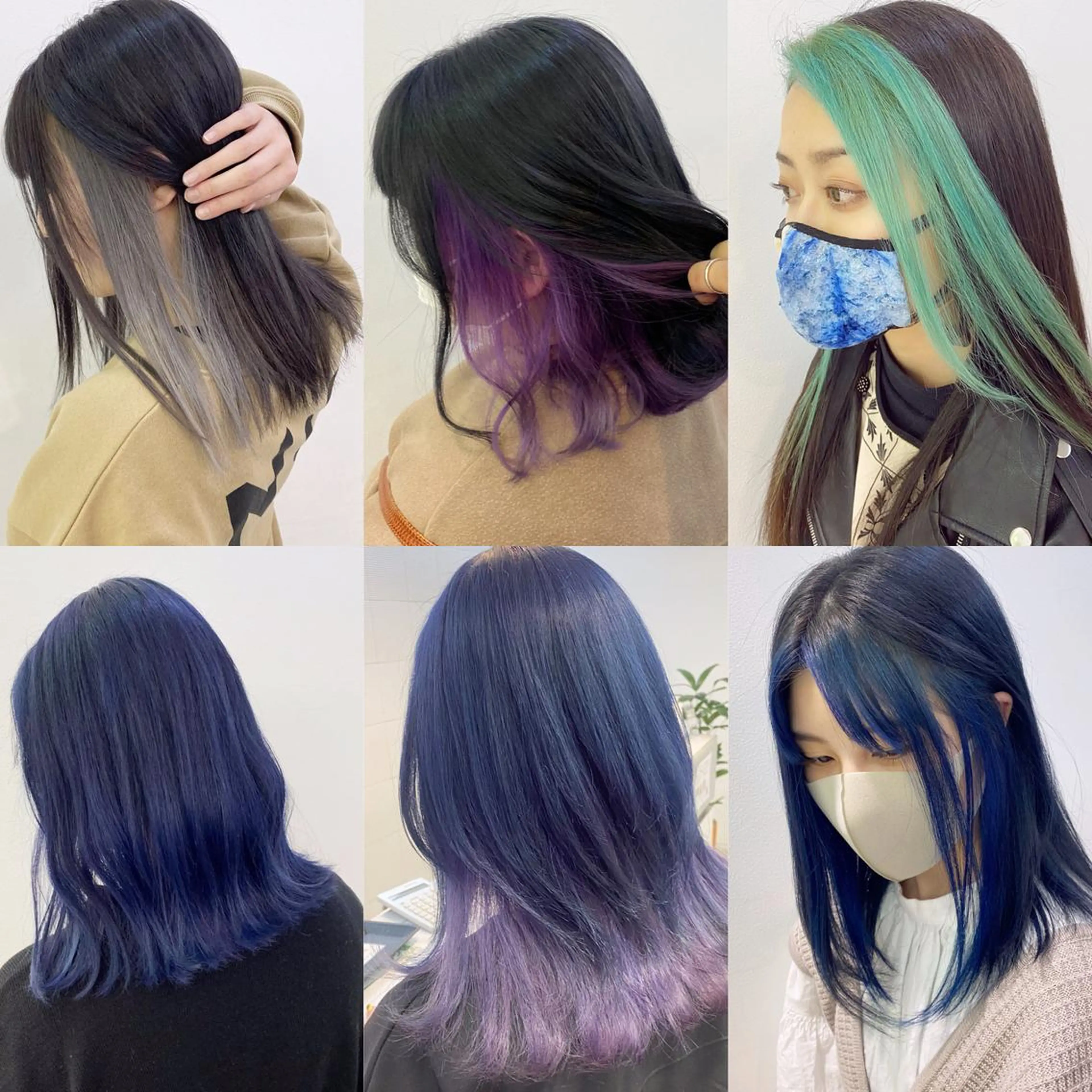 ロング カラー 渡邊 唯のヘアスタイル
