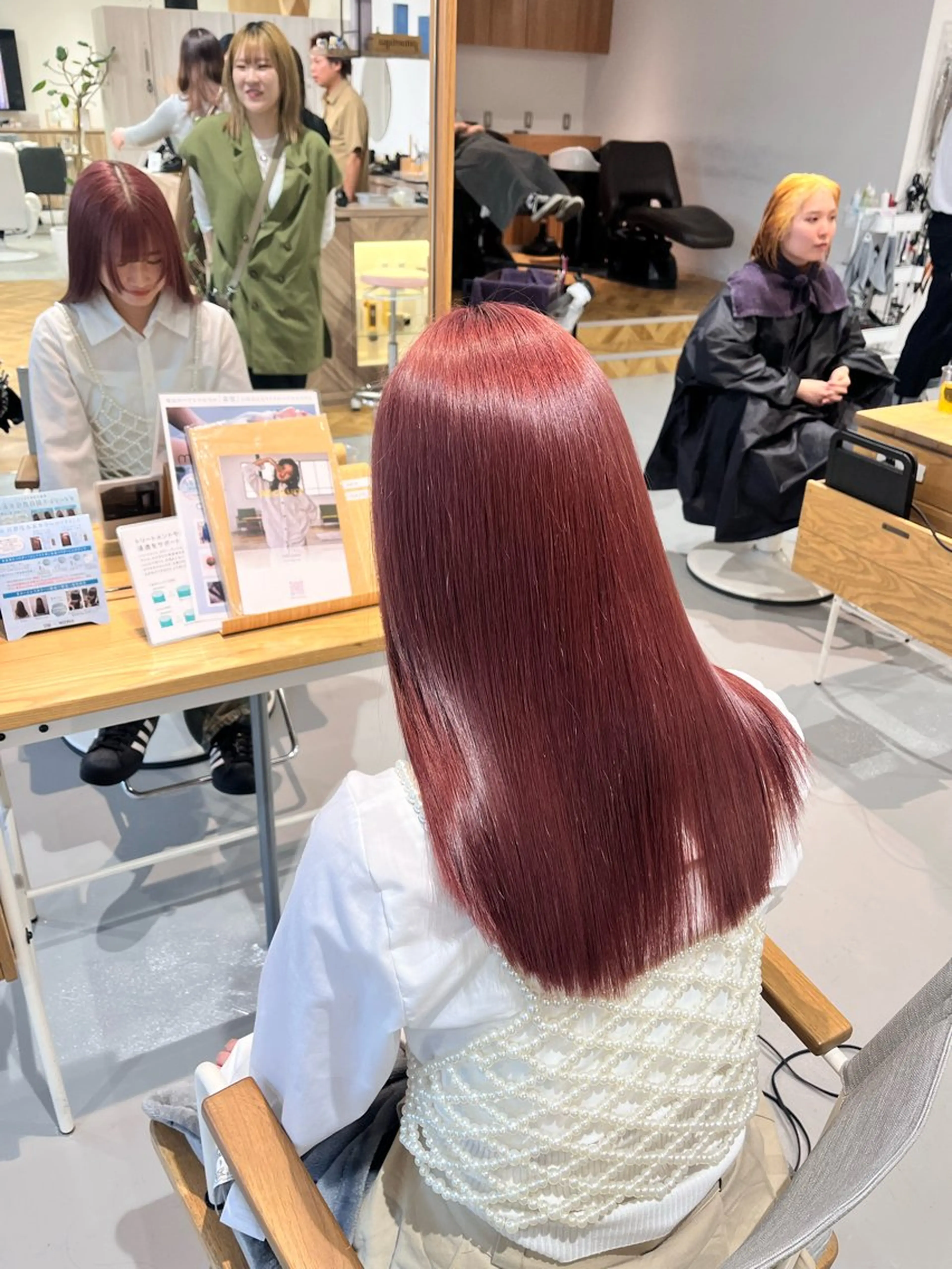 ロング カラー ヘアカラー トリートメント 透明感カラー 天羅のヘアスタイル