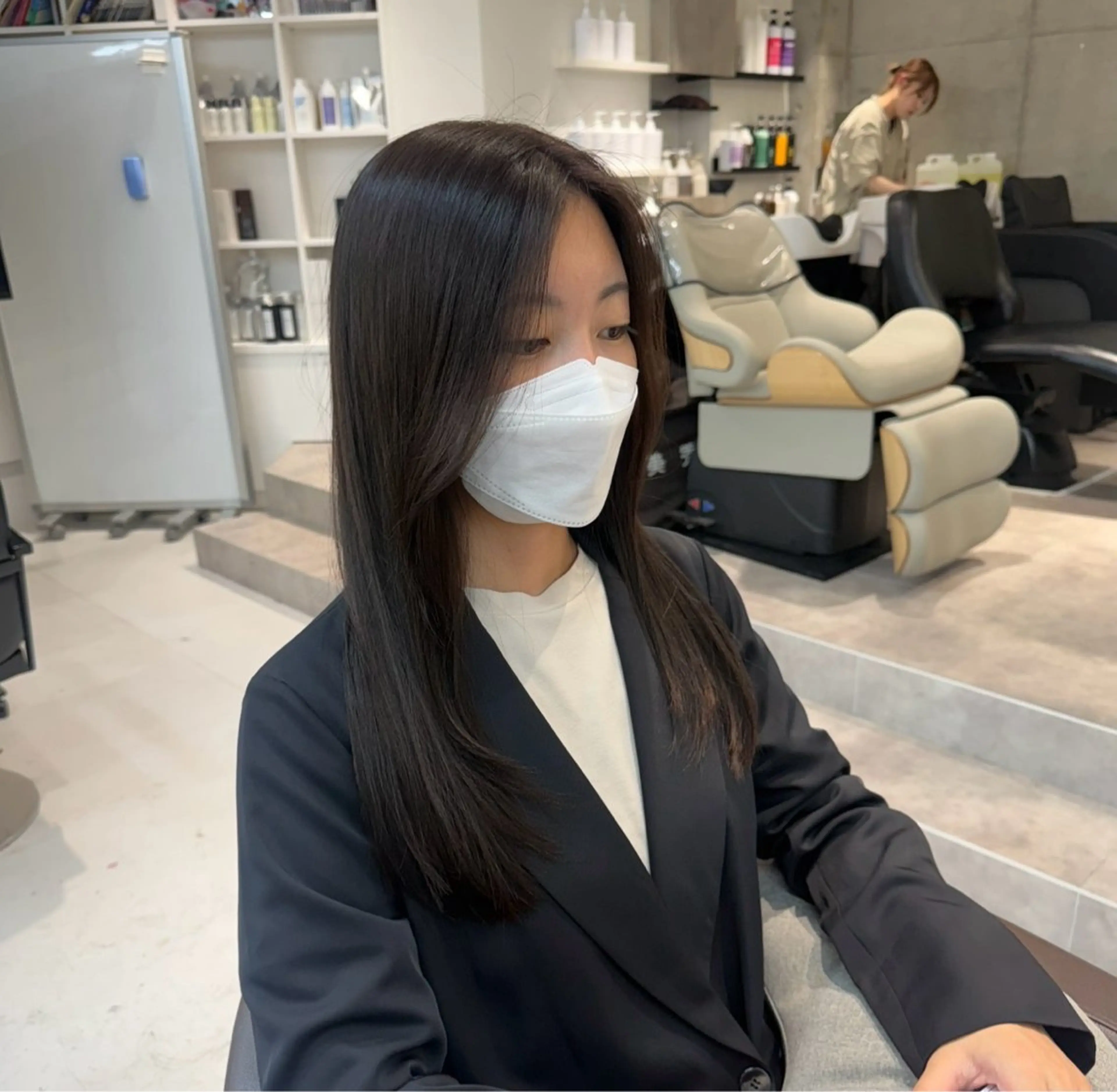 ロング カット ヘアカラー トリートメント 榎本雪来⛄️ メンズカット✂️のヘアスタイル