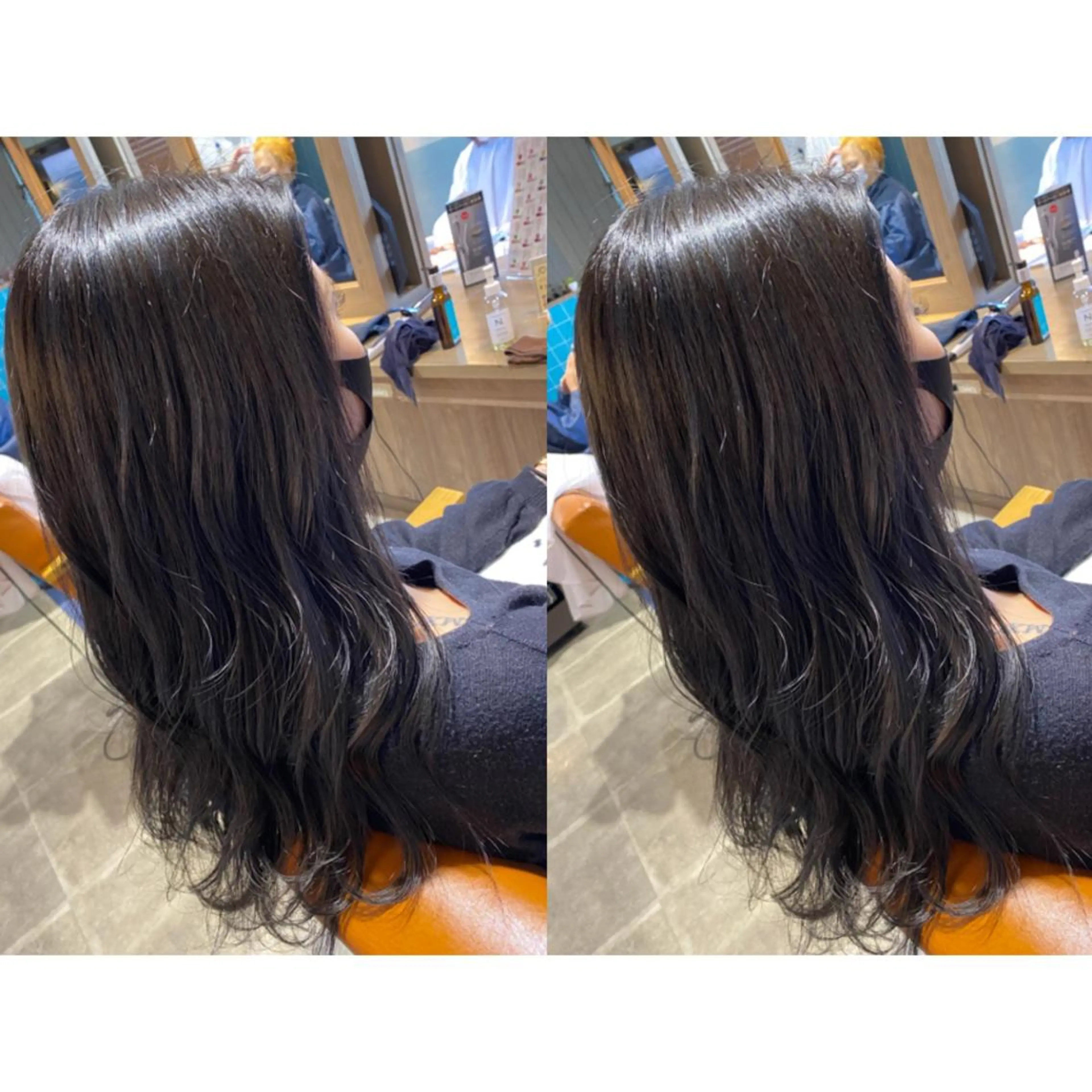 カラー ダークグレー ヘアカラー トリートメント 🐻結んで可愛い hair EMI🐻のヘアスタイル