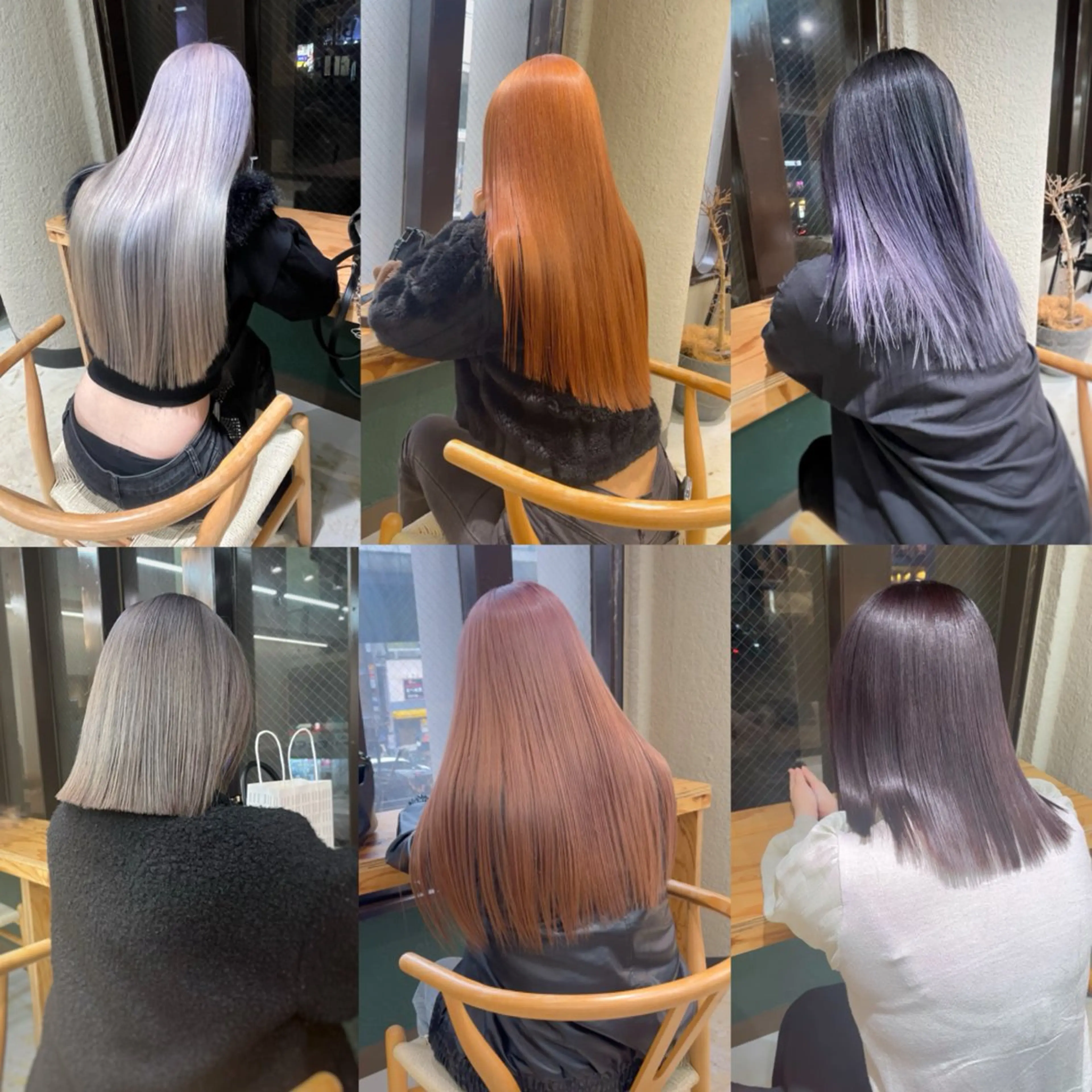 セミロング カット ヘアカラー 💖艶ハイトーン髪質 改善💖ケンシンのヘアスタイル