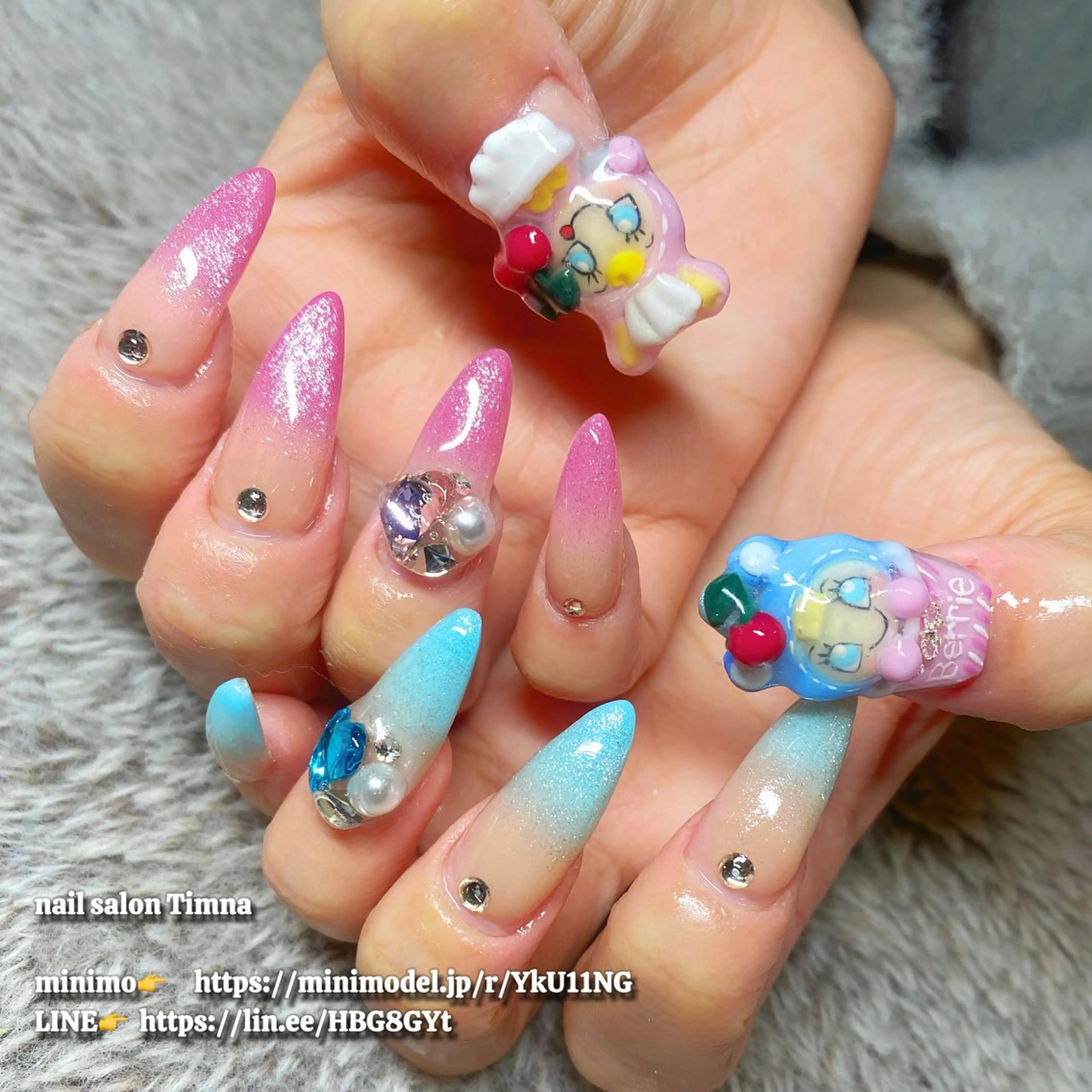 ロング ハンドネイル NAILSALON 🍔Timna🍟のネイルデザイン