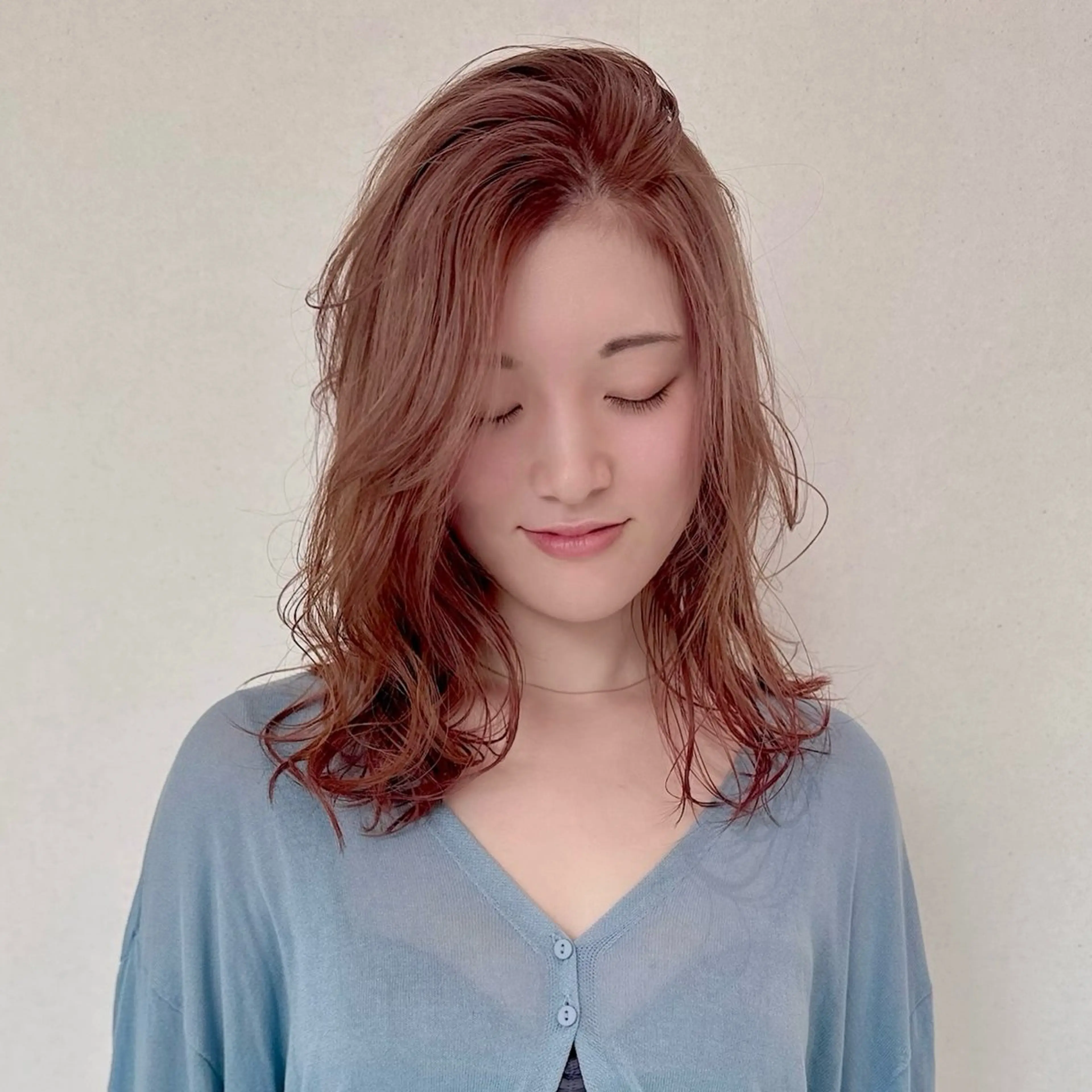 セミロング カット ヘアカラー トリートメント カット特化 /BLUET/新宿のヘアスタイル