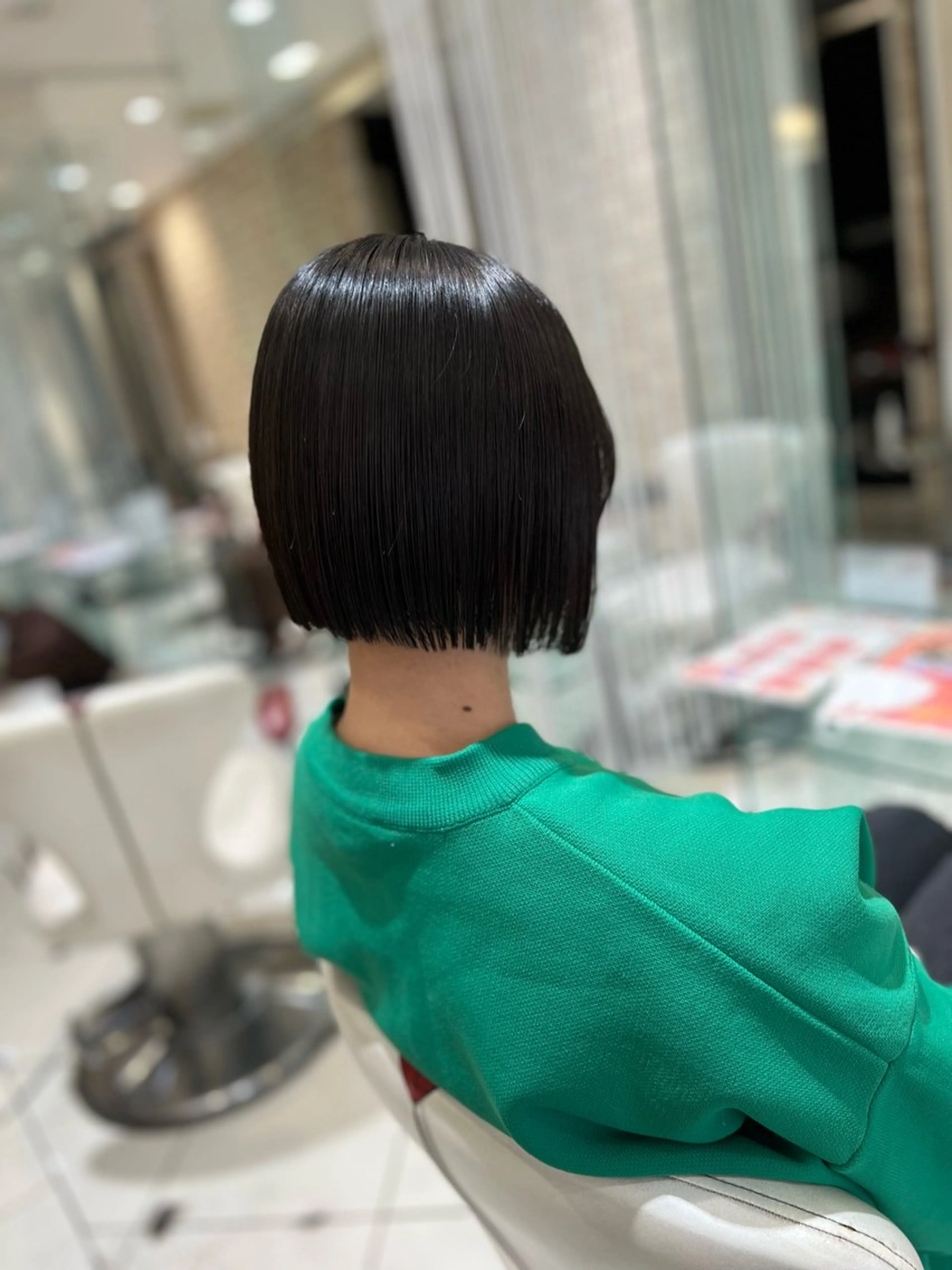 ショート ボブ ハイライト 髪質改善 韓国風ヘア レイヤーカット カット トリートメント ボブ/ハイトーン髪質 改善/越谷✨クラモチのヘアスタイル