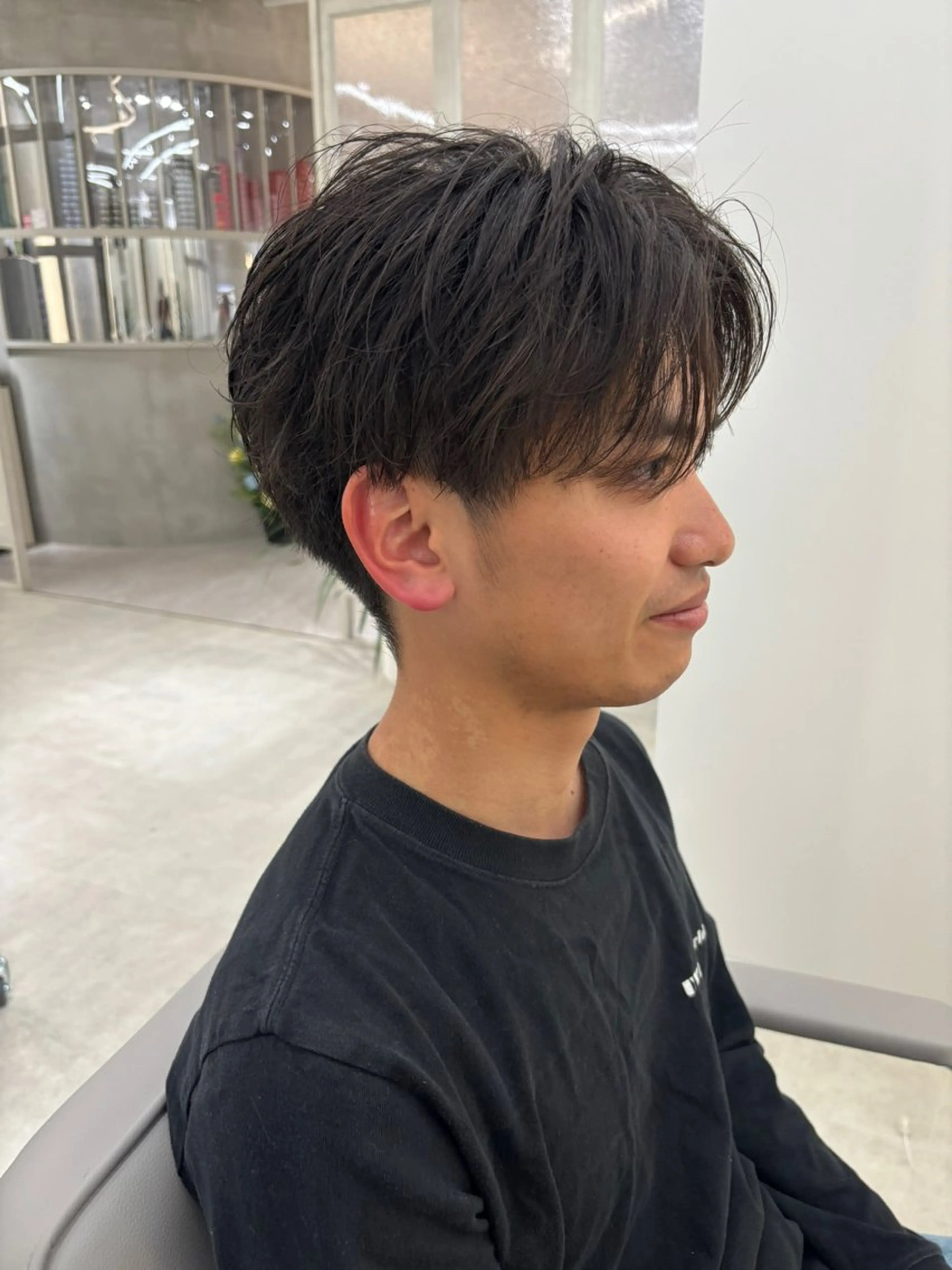 パーマ メンズ カット パーマ 🥇赤み消しカラー／ 髪質改善の匠🥇のヘアスタイル