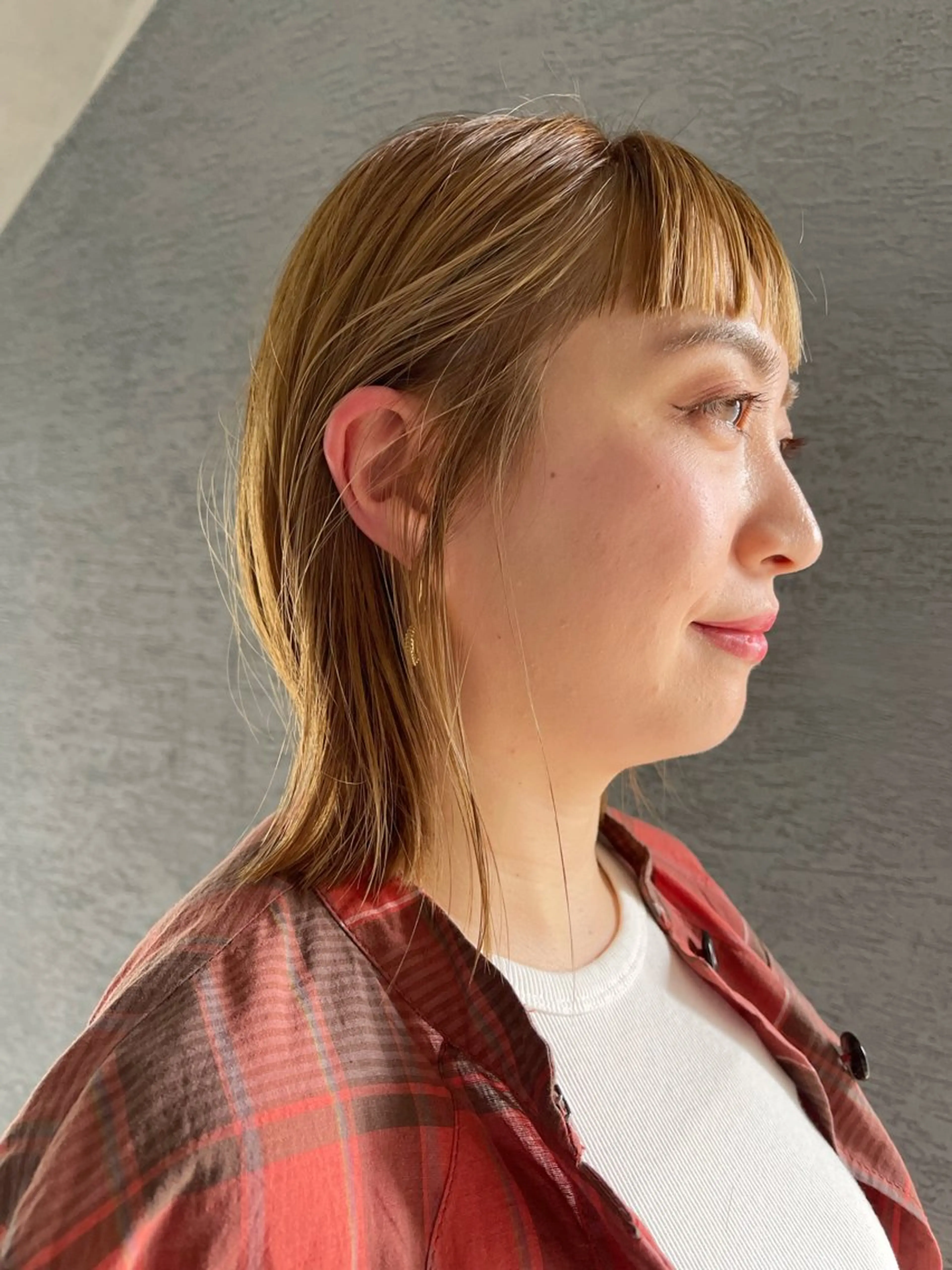 ミディアム カット ヘアカラー ハイトーンNo.1✨ パーマ✨イマイタツヤのヘアスタイル